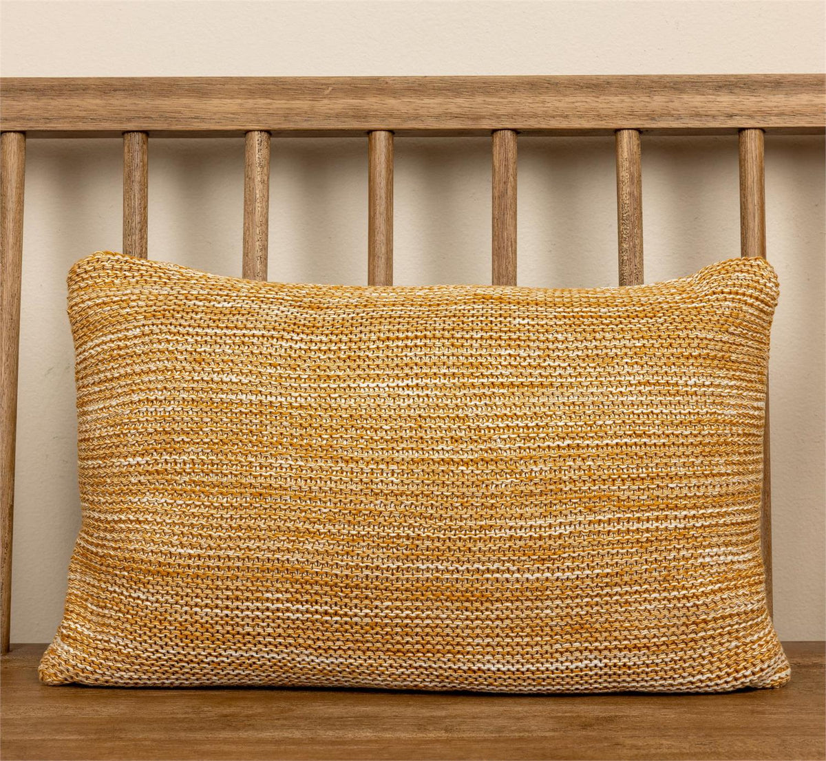 Chambray Terracotta Knit Pillow