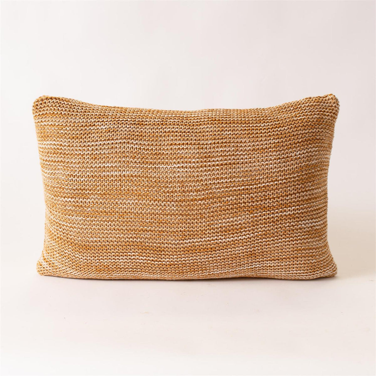 Chambray Terracotta Knit Pillow