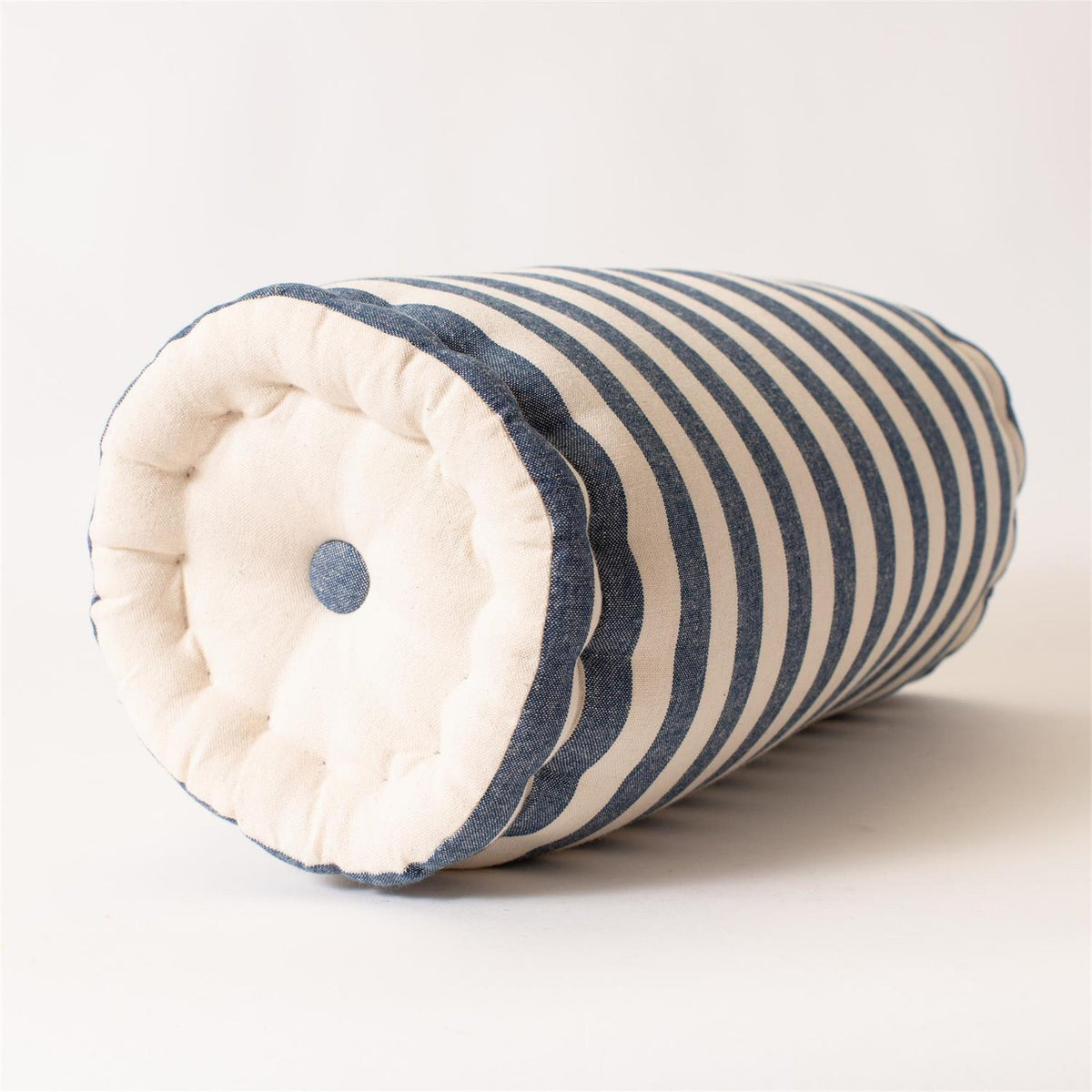 Blue Stripe Bolster Pillow