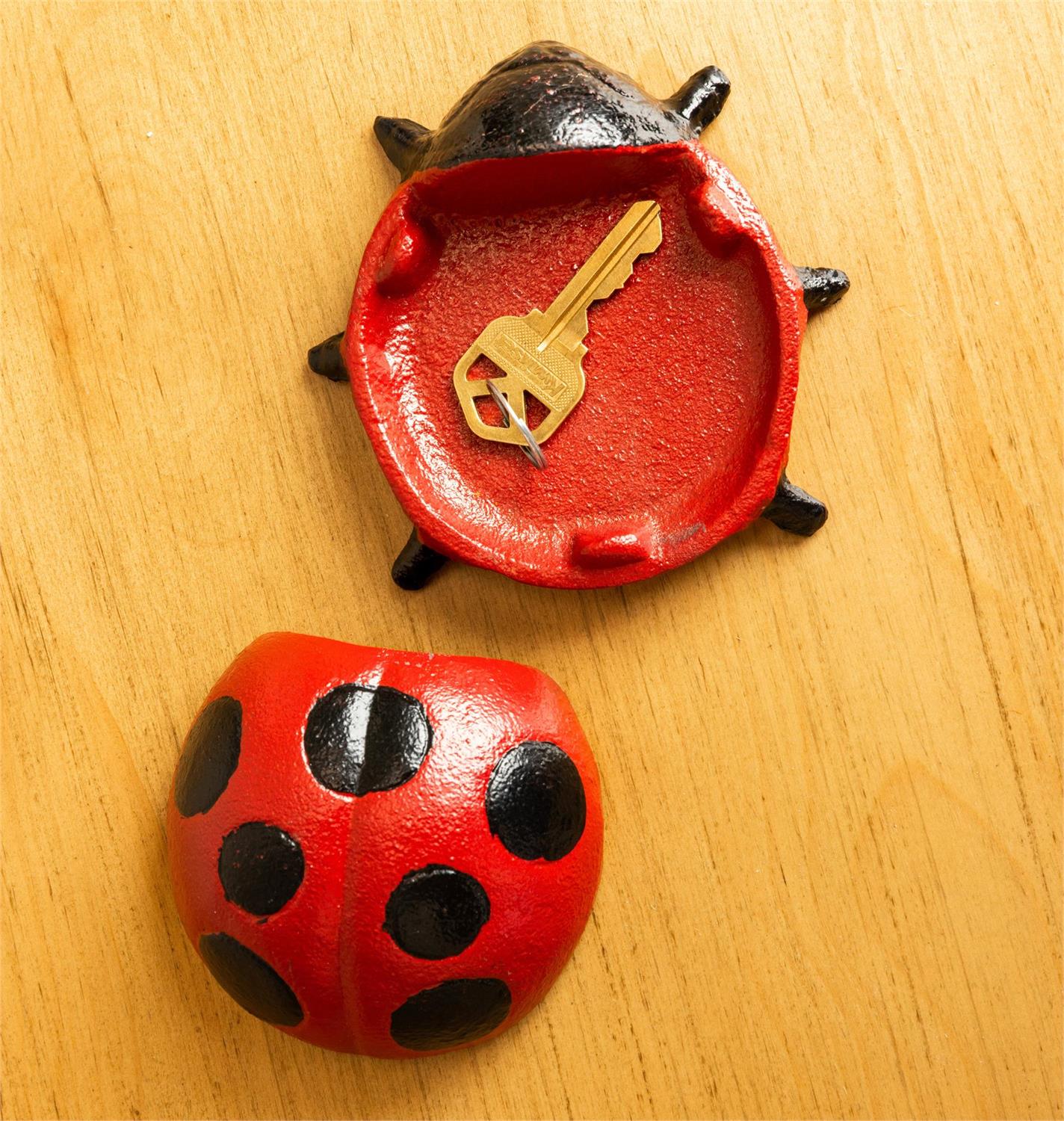 Cast Iron Ladybug Key Hider