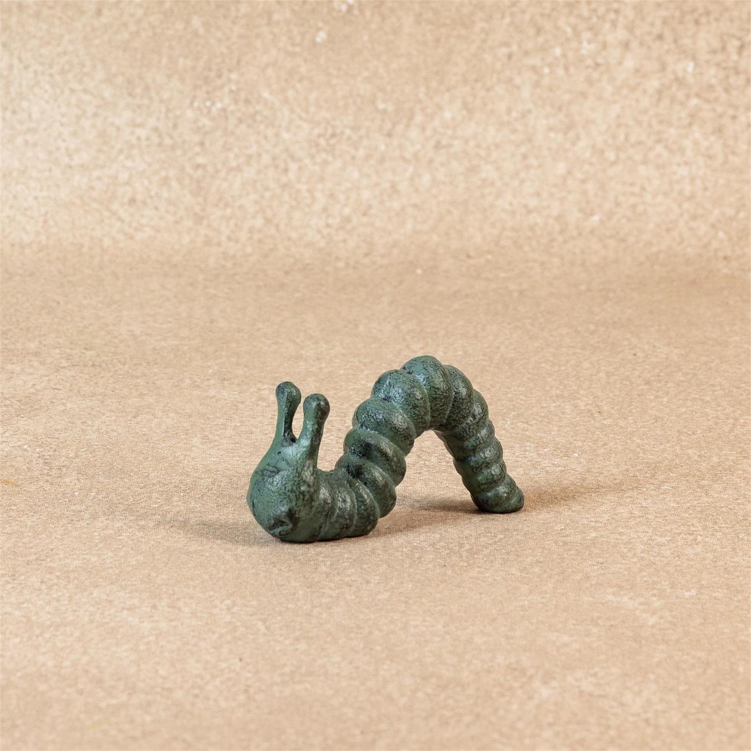Cast Iron Caterpillar Accent