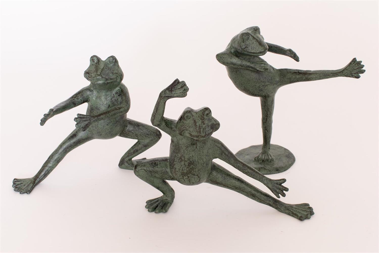 Tai Chi Frog Statues (S/3)