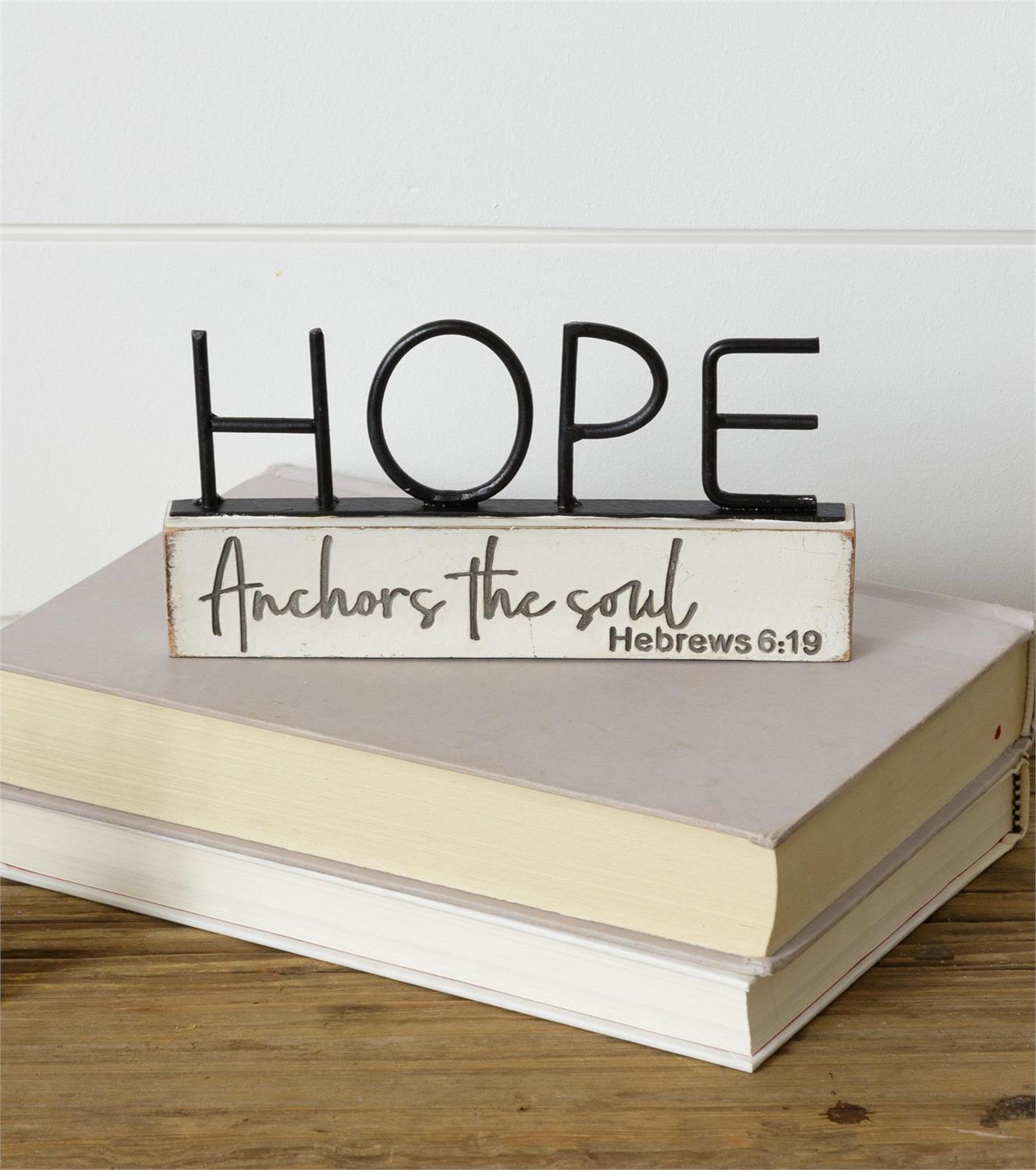 Table Sign - Hope Anchors The Soul