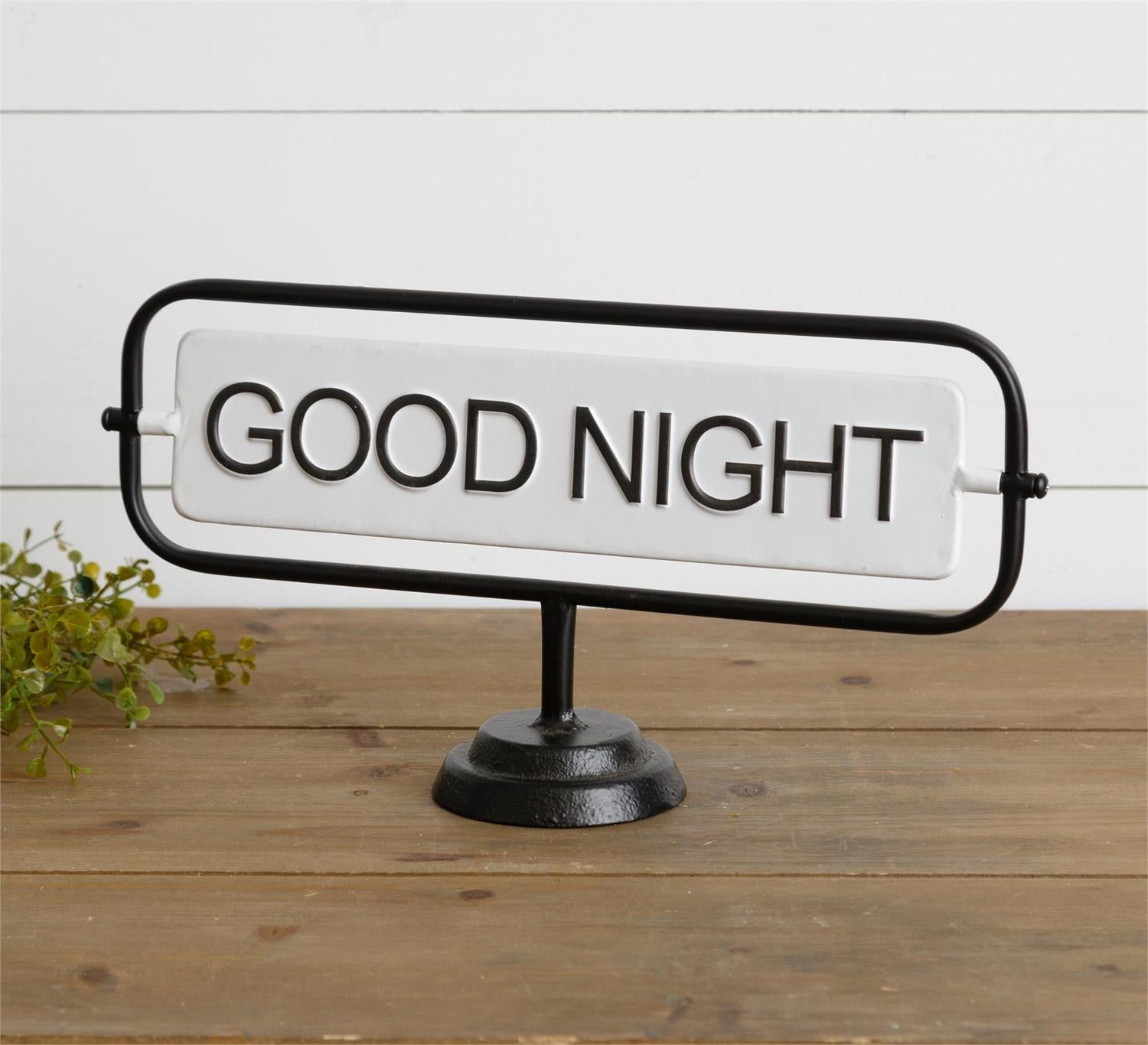 Good Night/Good Day Flip Sign