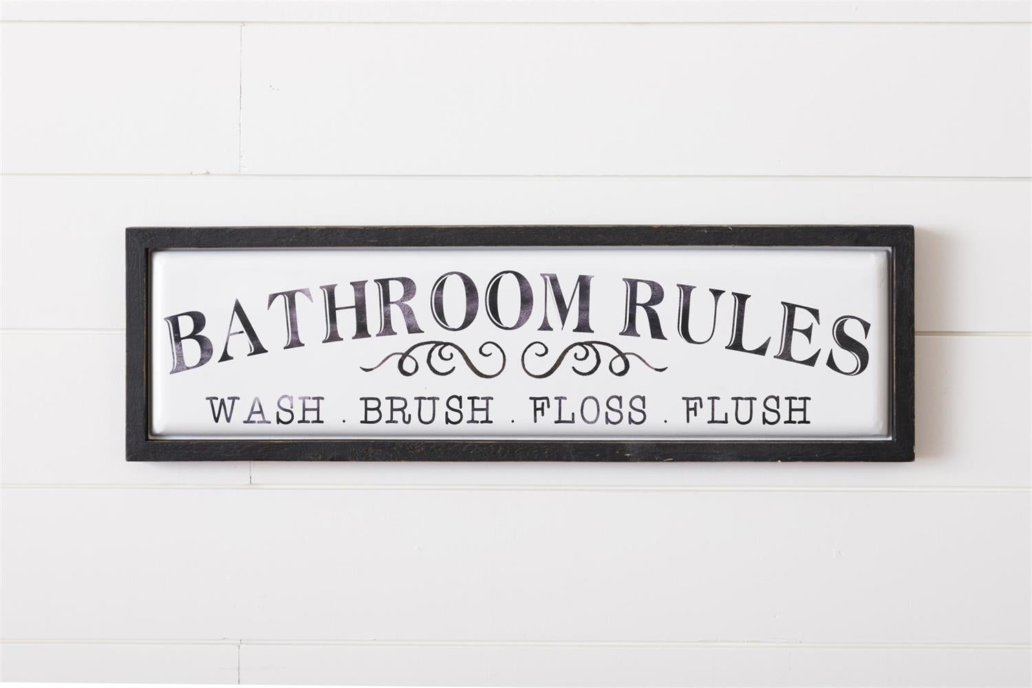 Sign - Bathroom Rules