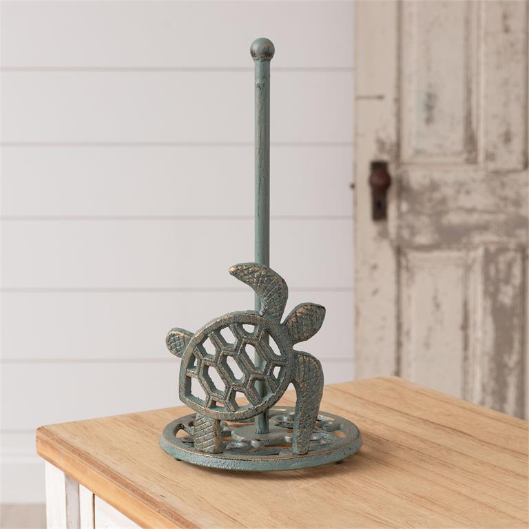 Cast Iron Turtle Paper Towel Holder
