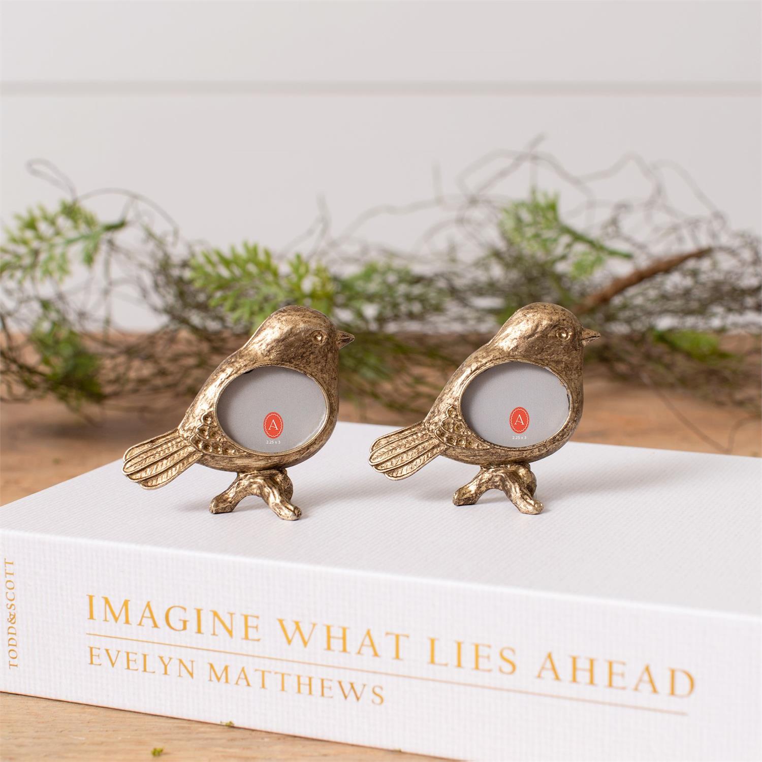 Mini Gold Bird Frame
