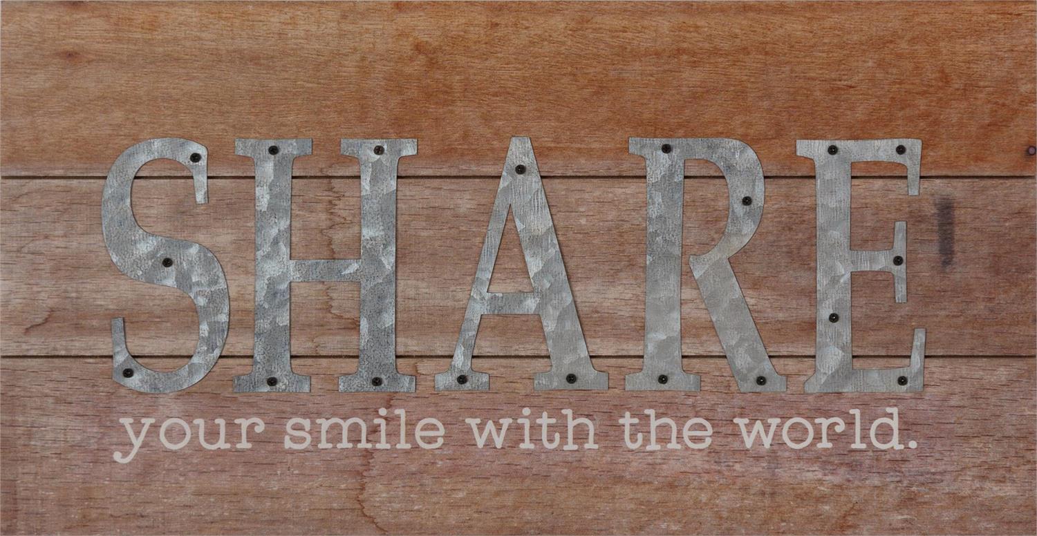 Sign - Share Your Smile With The World