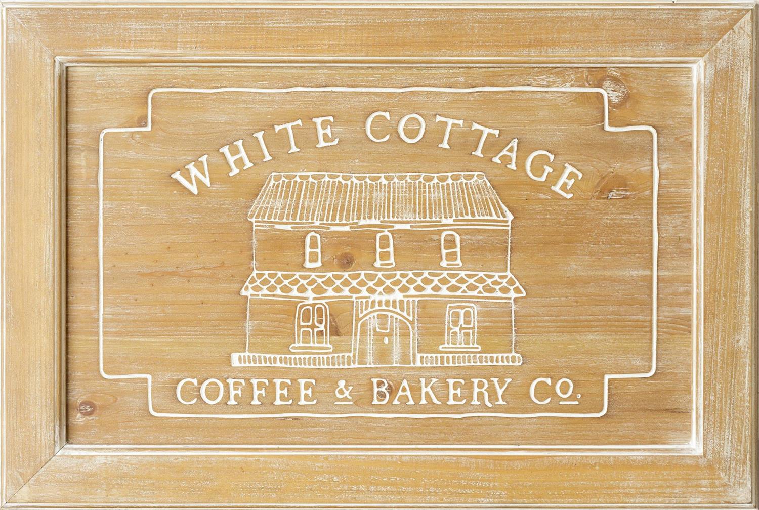 Wood Sign - White Cottage Coffee And Bakery Co.