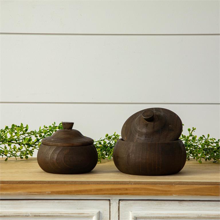 Small Wood Canisters