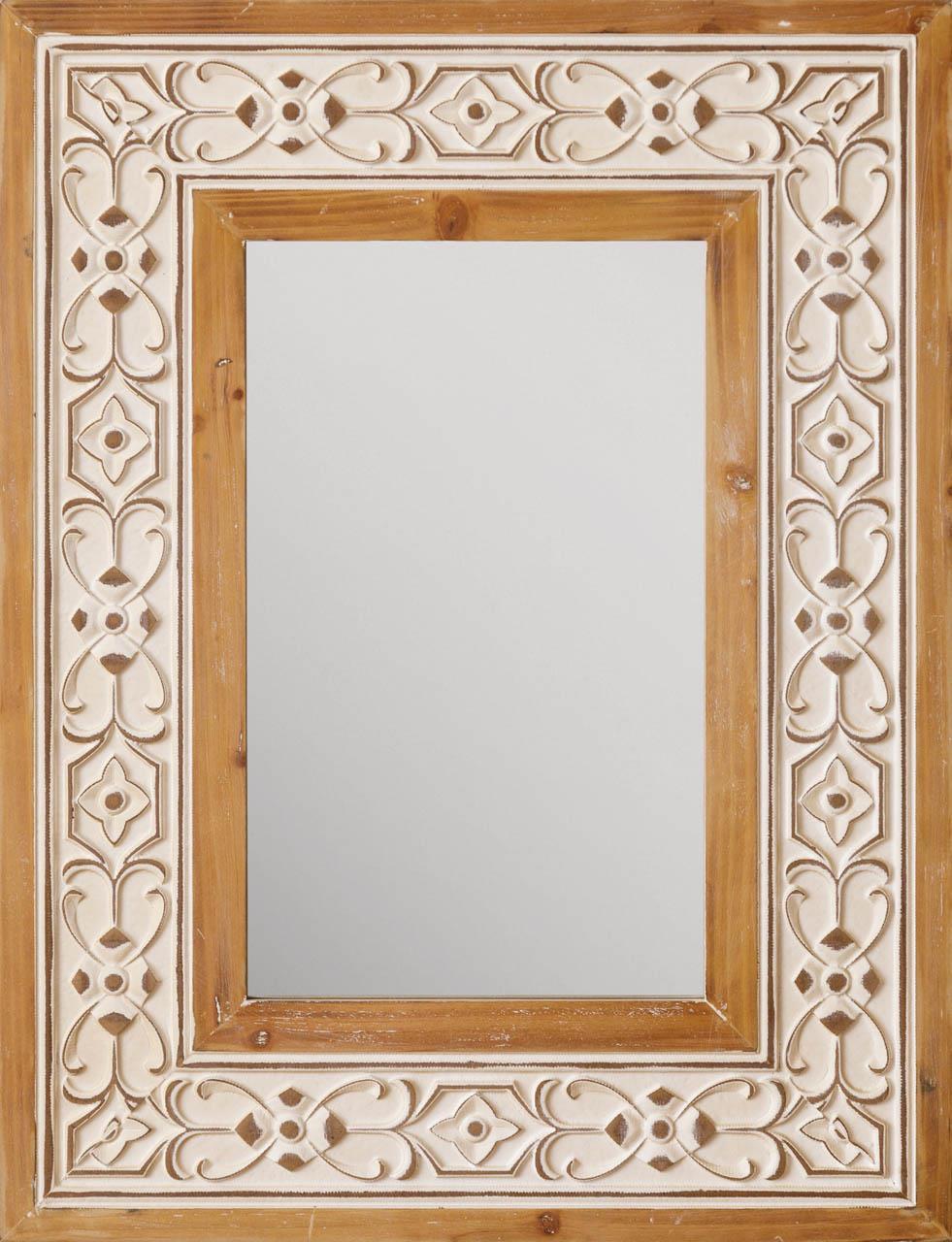 Mirror With Carved Frame