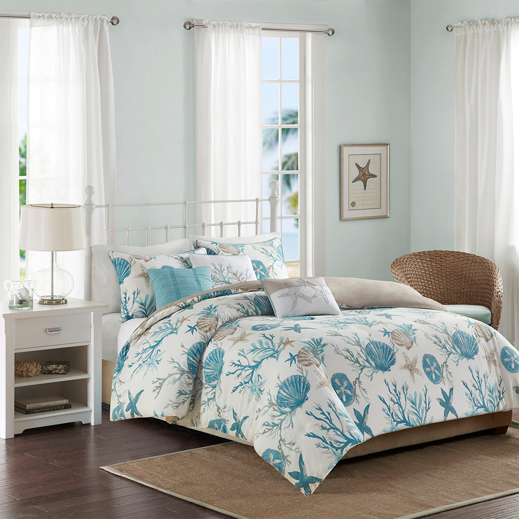 Pebble Beach 3 Piece Stripe Duvet Cover Set