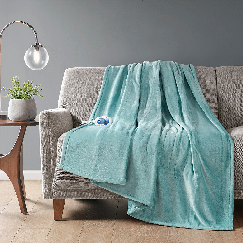 Heated Plush Throw