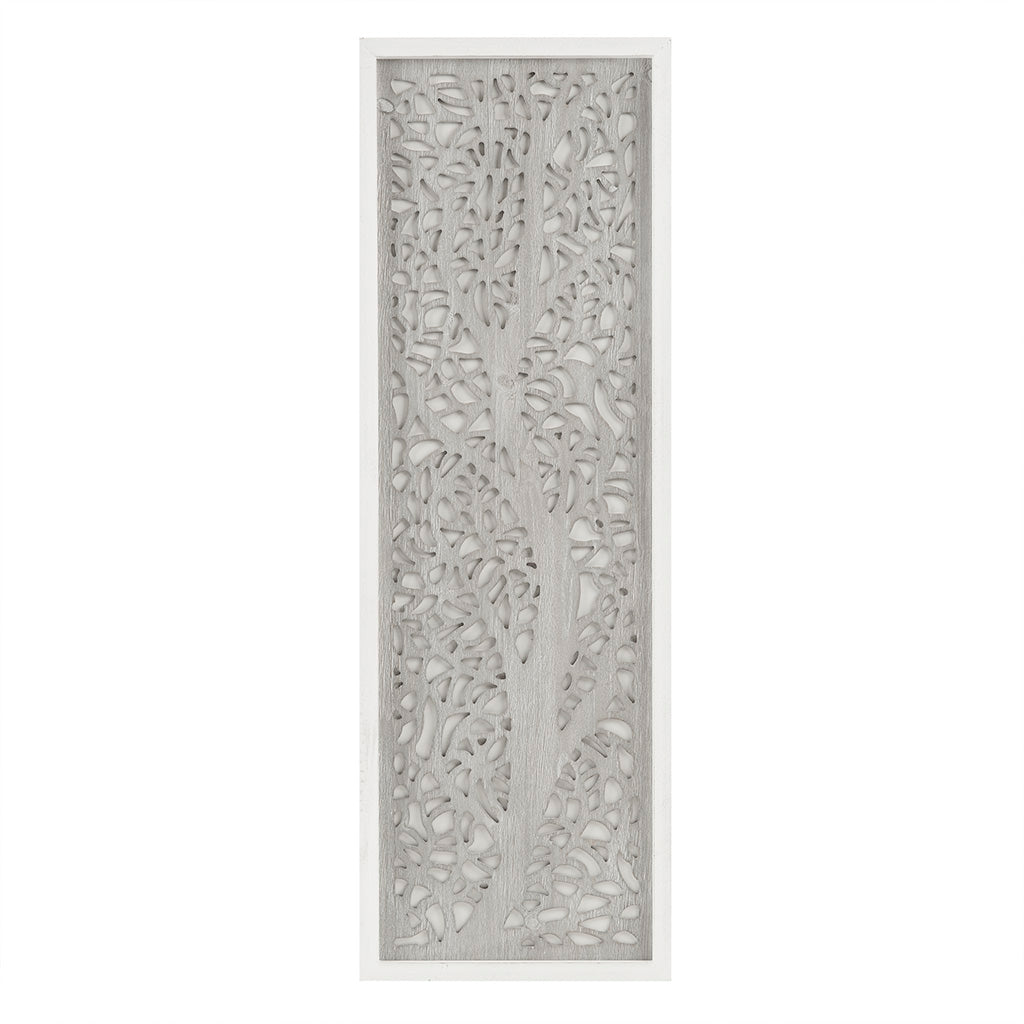 Laurel Branches Round Two-tone Medallion Wall Decor