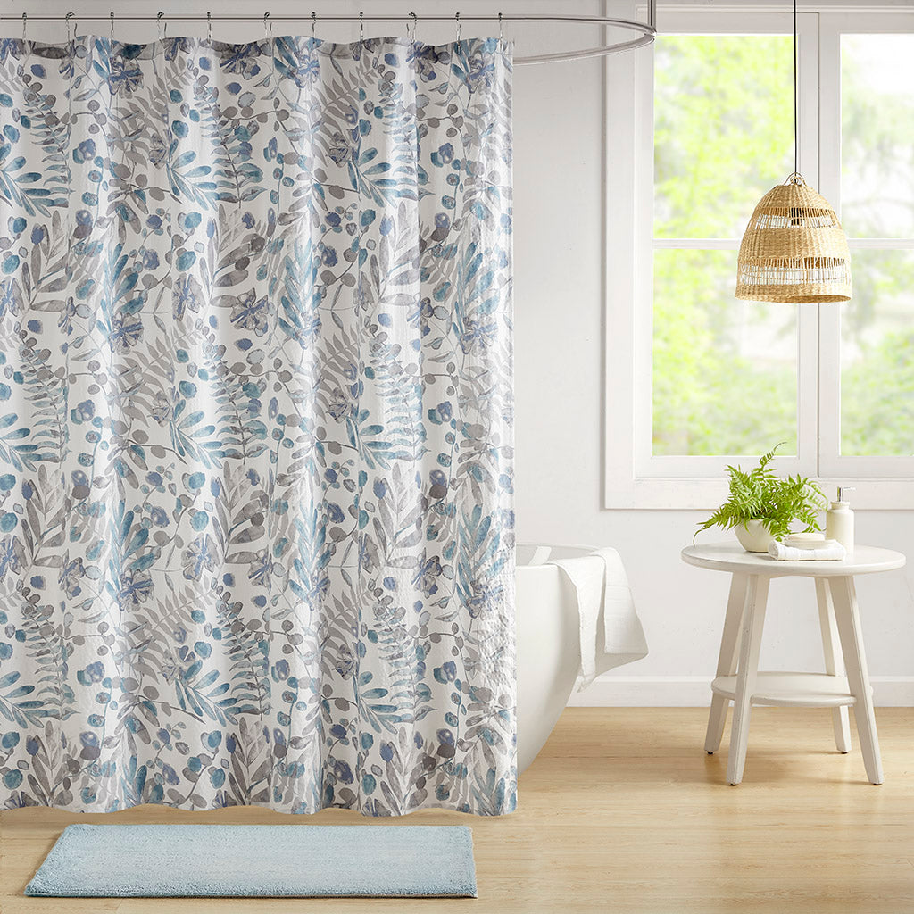 Bonnie Printed Cotton Shower Curtain