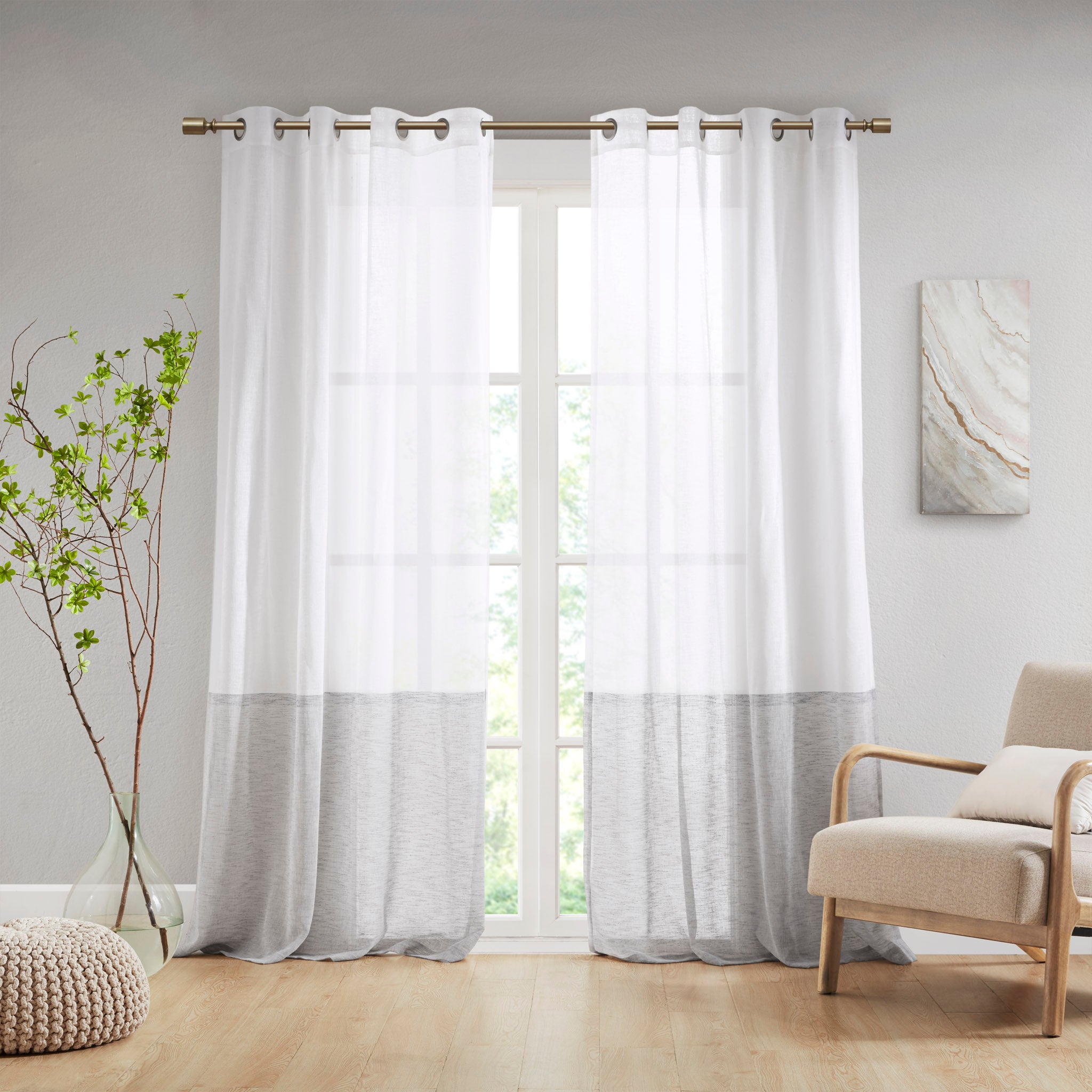Romo Pleat Curtain Panel with Tieback (Single)