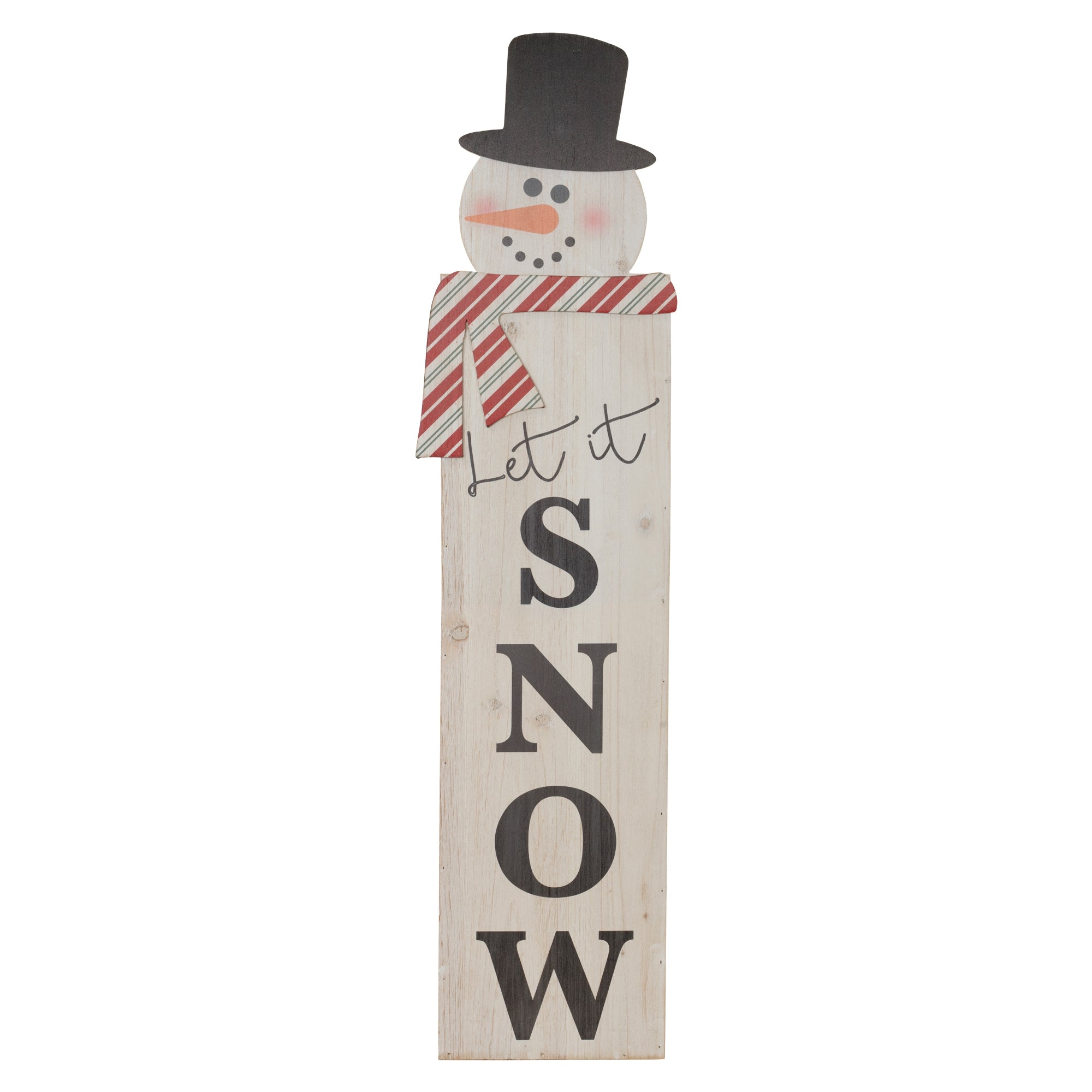 Let It Snow Sign 10"L x 41"H Wood/Wood