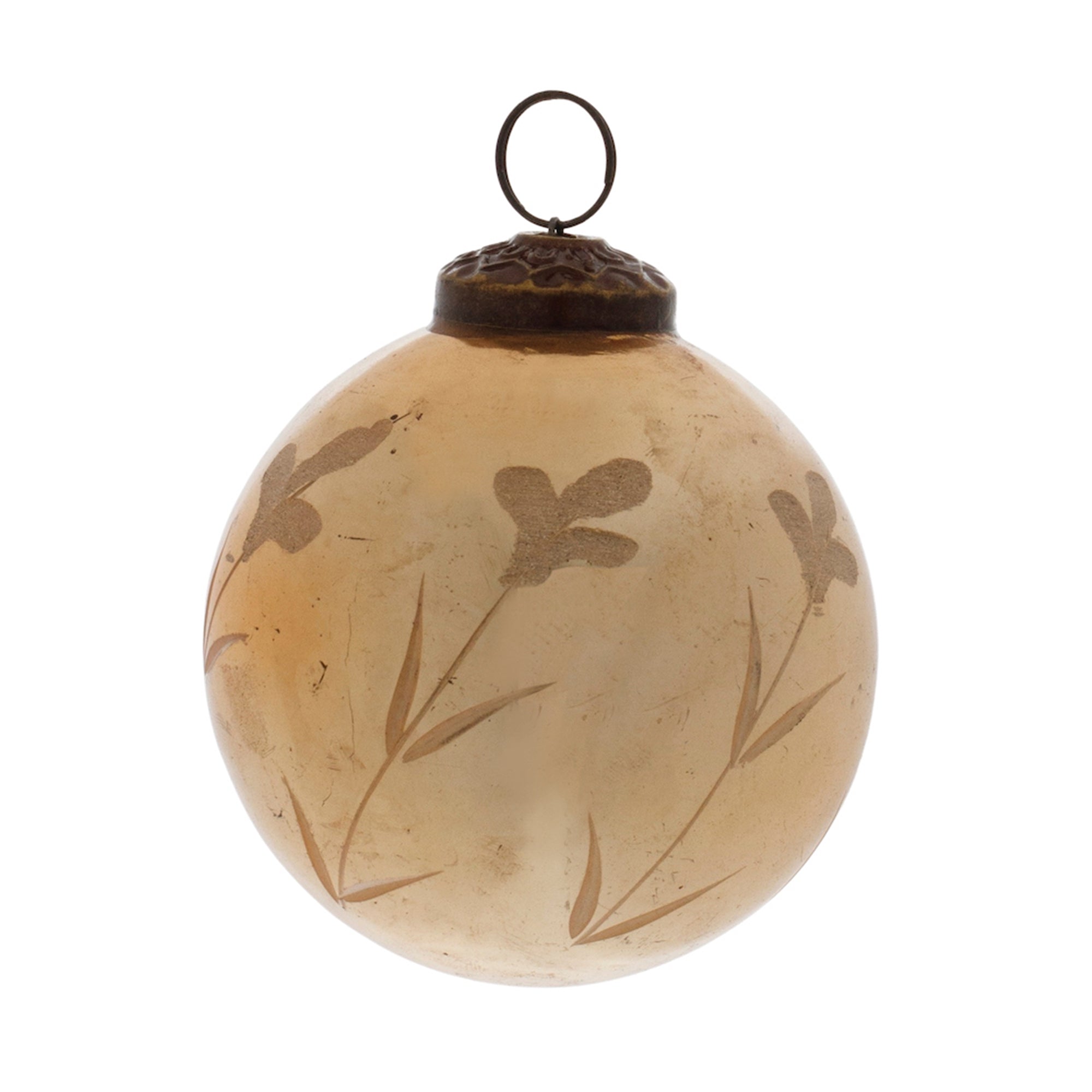 Ball Ornament 3”D Glass