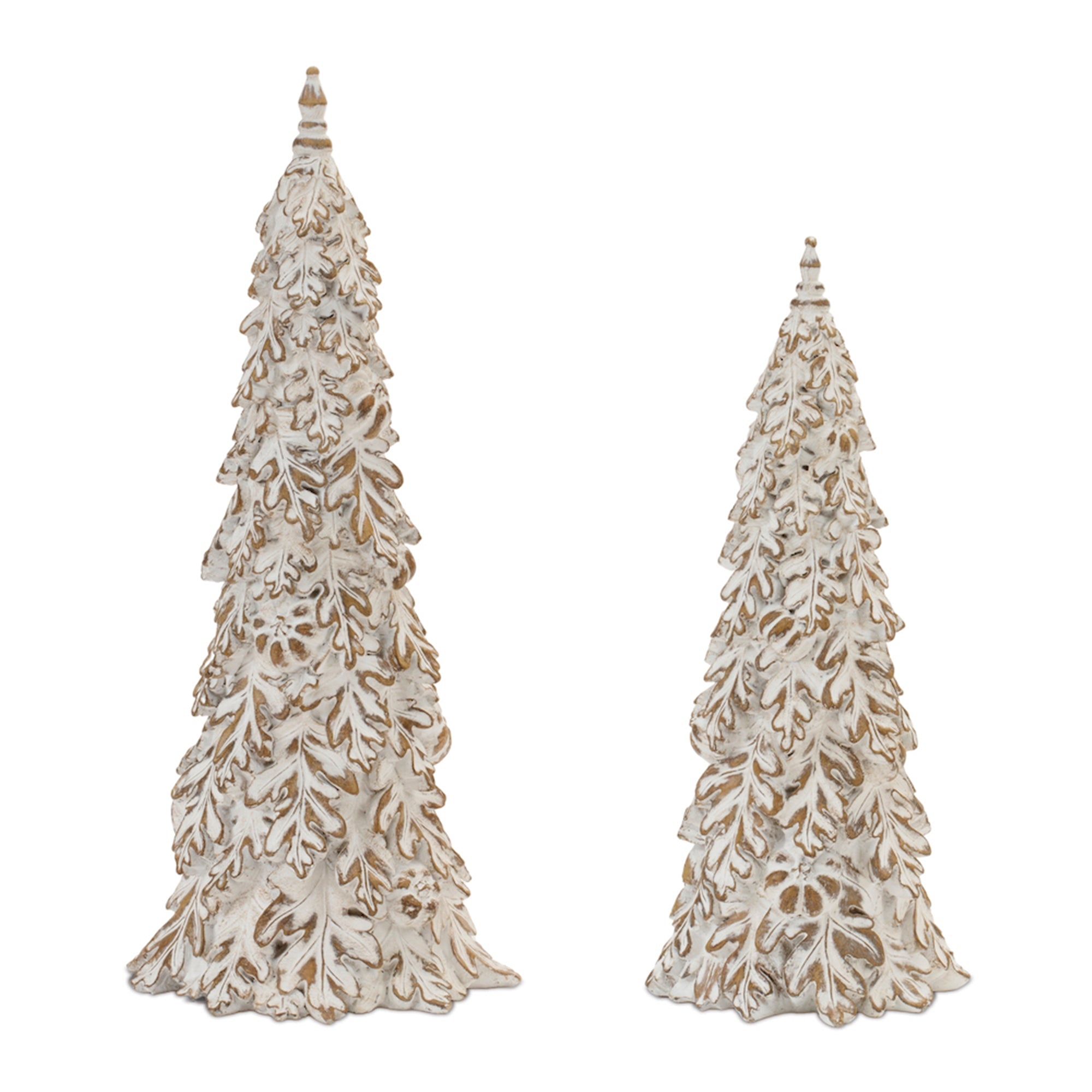 Leaf Tree (Set of 2) 13"H, 15.5"H Resin