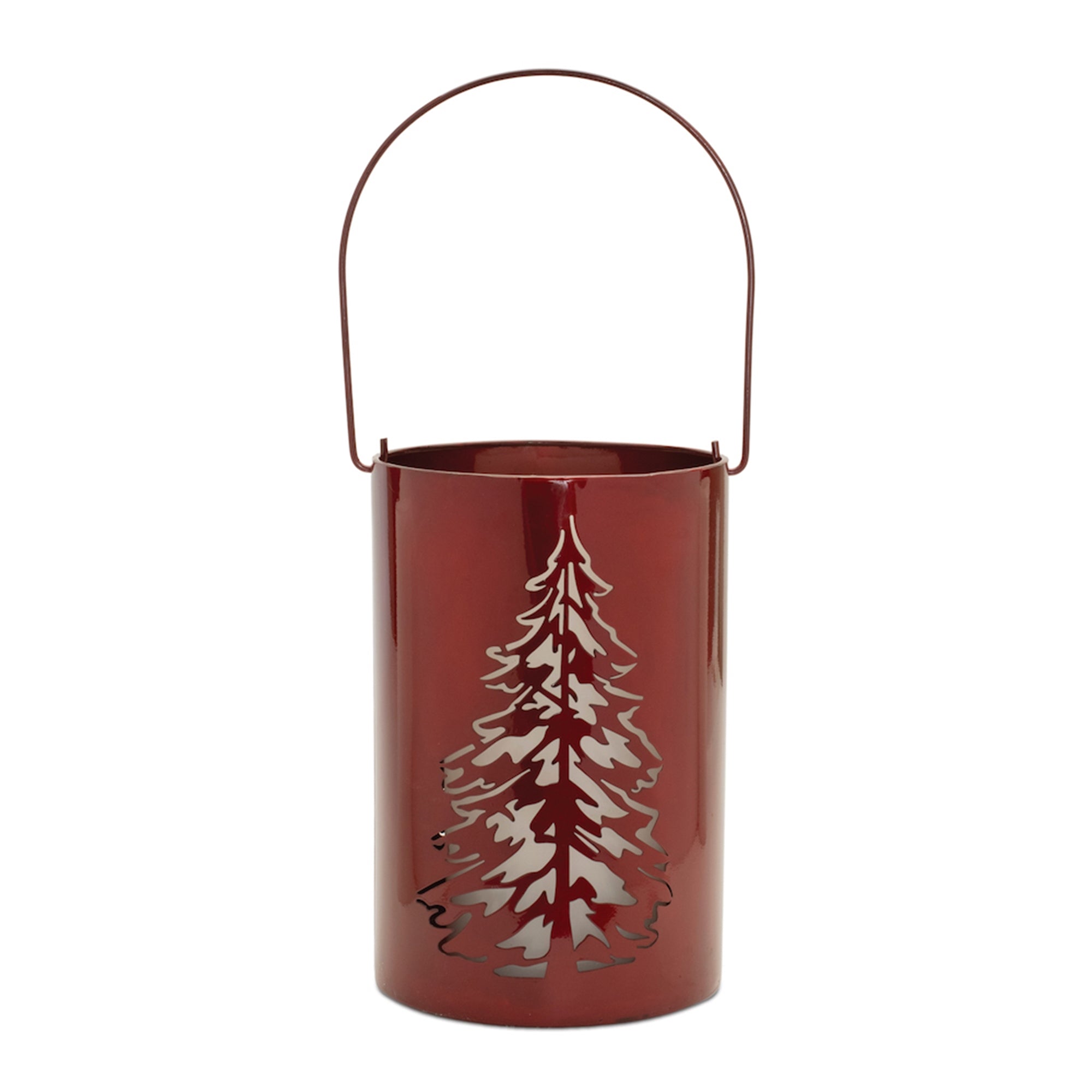 Tree Pail Candle Holder 9.5”H Iron