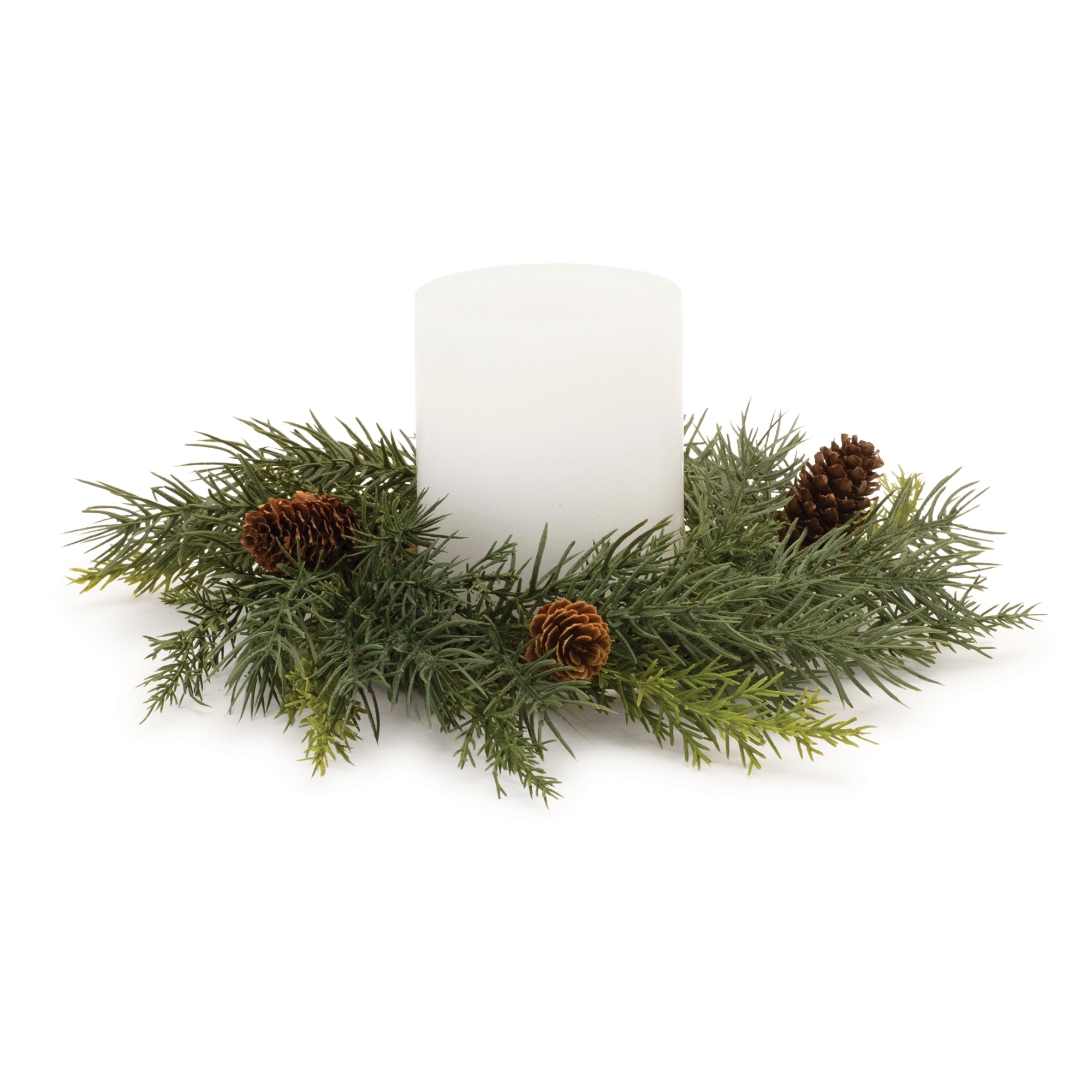 Pine Candle Ring 10"D (Fits a 3" Candle)