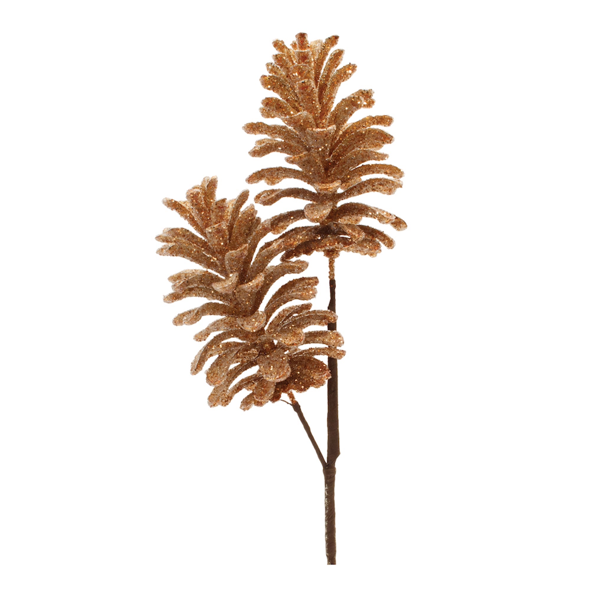 Double Pine Cone Spray 22”H