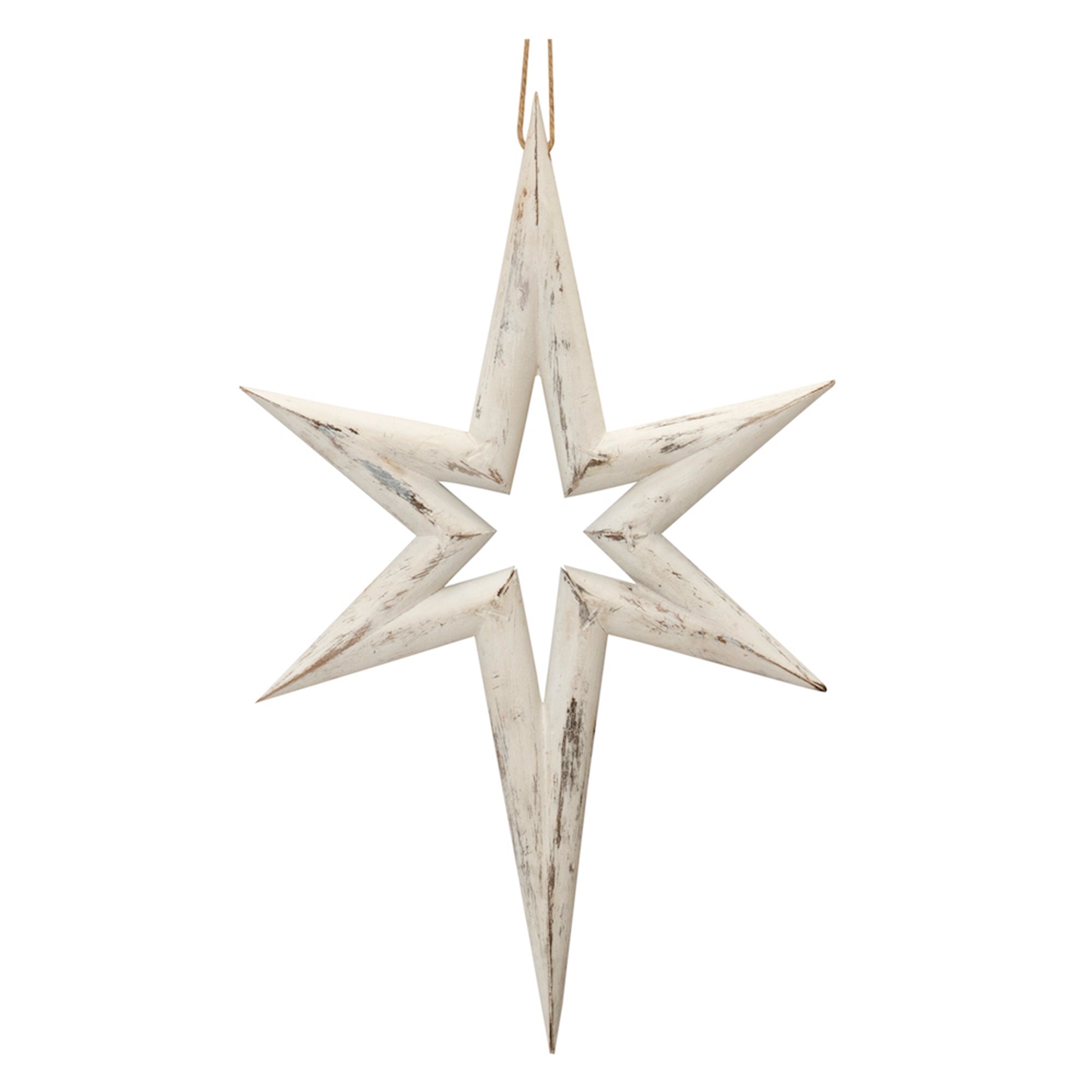 Star Ornament 14”H Wood