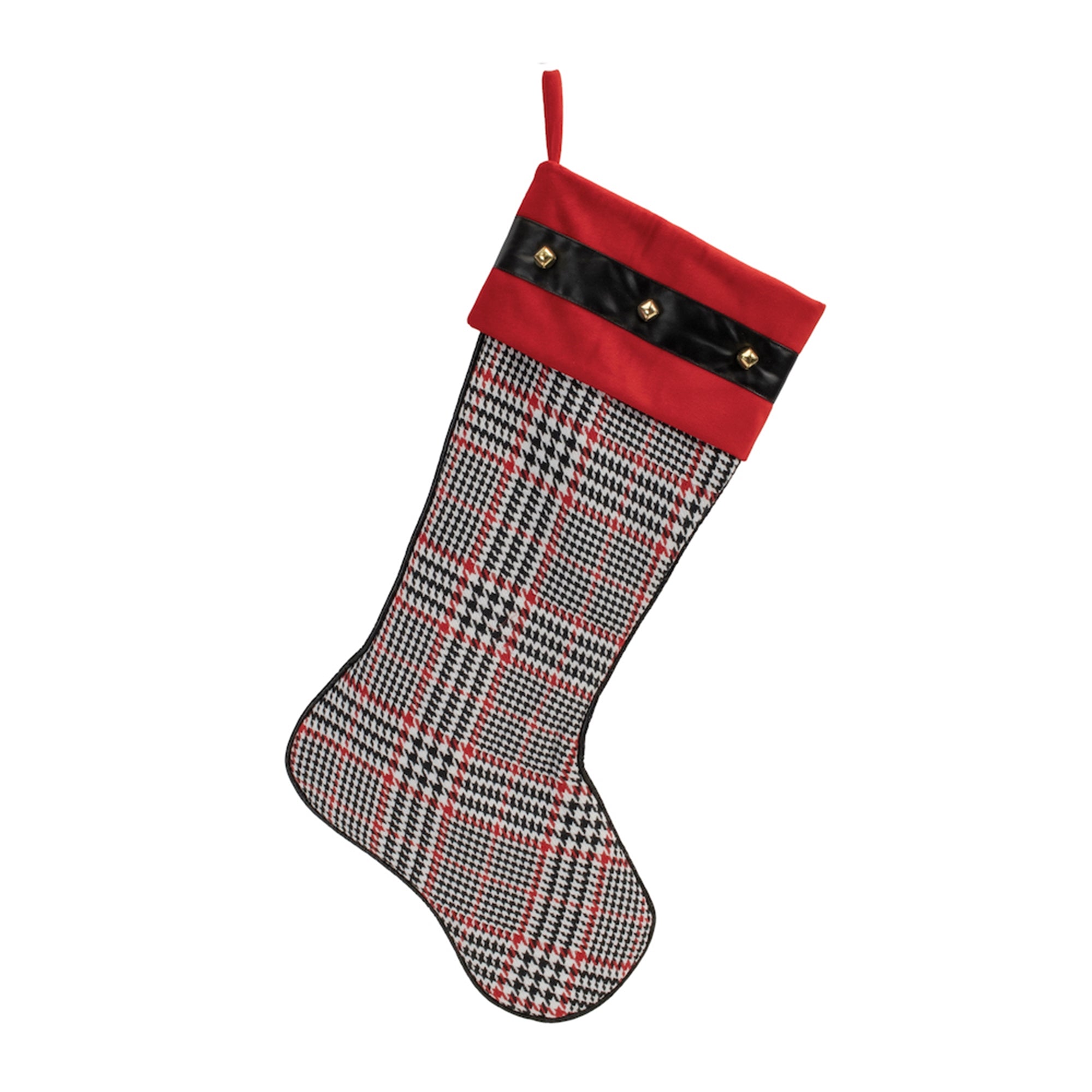 Plaid Stocking 23”H Cotton