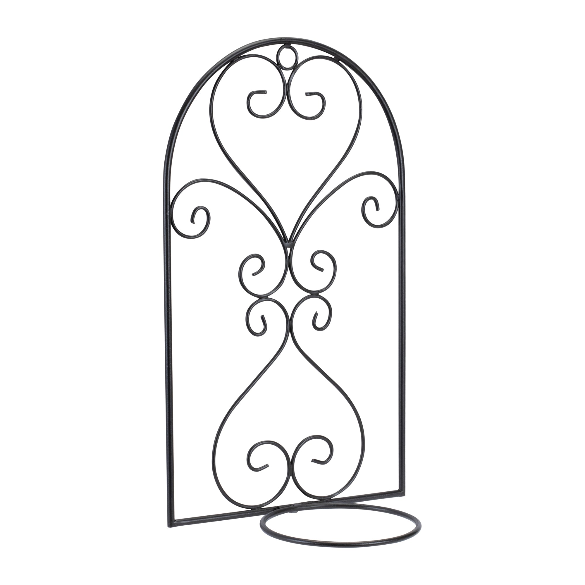 Wall Trellis Pot Holder 10"L x 17"H Metal