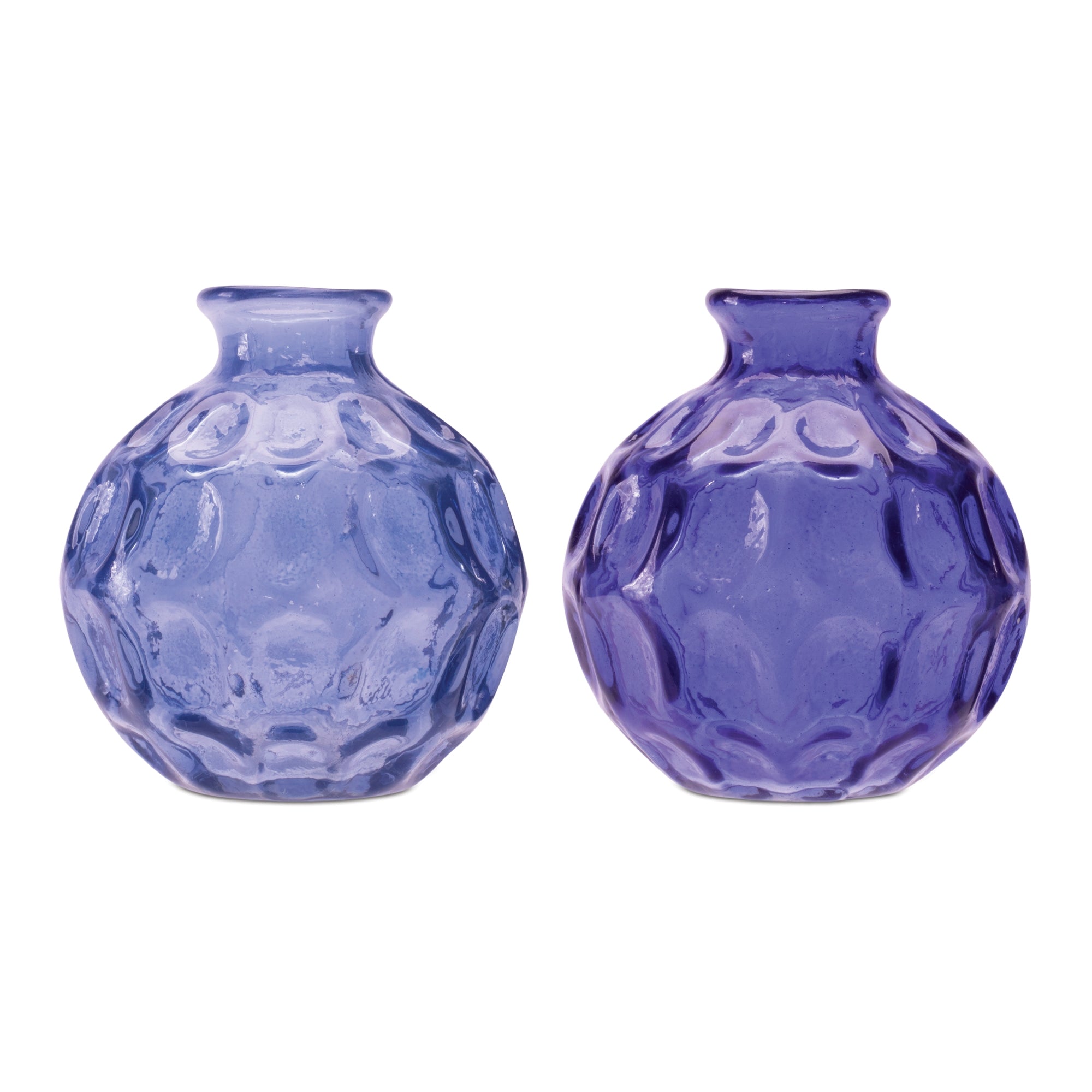 Bubble Vase (2 Asst) 4”H Glass