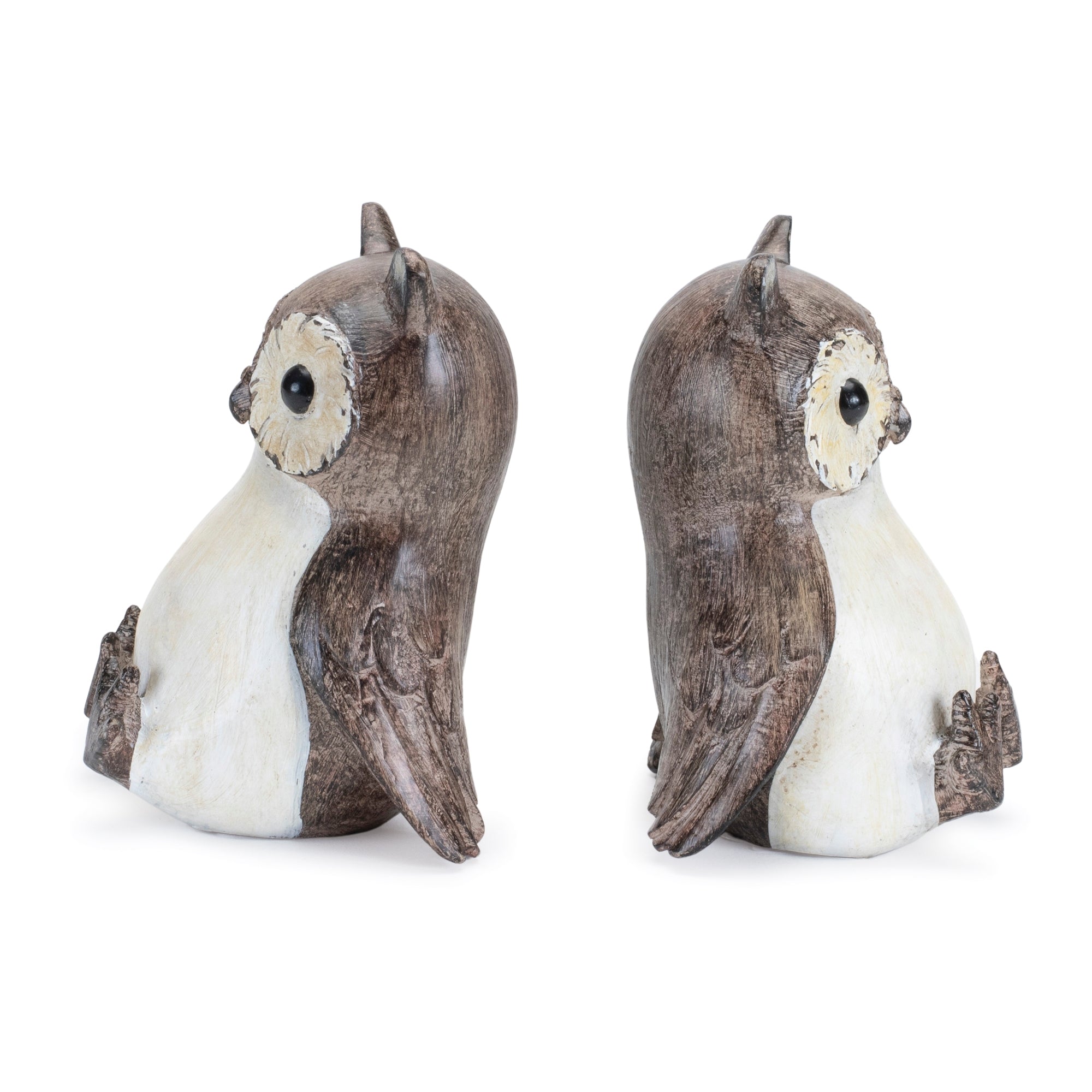 Owl Bookends (Set of 2) 4"L x 5"H Resin