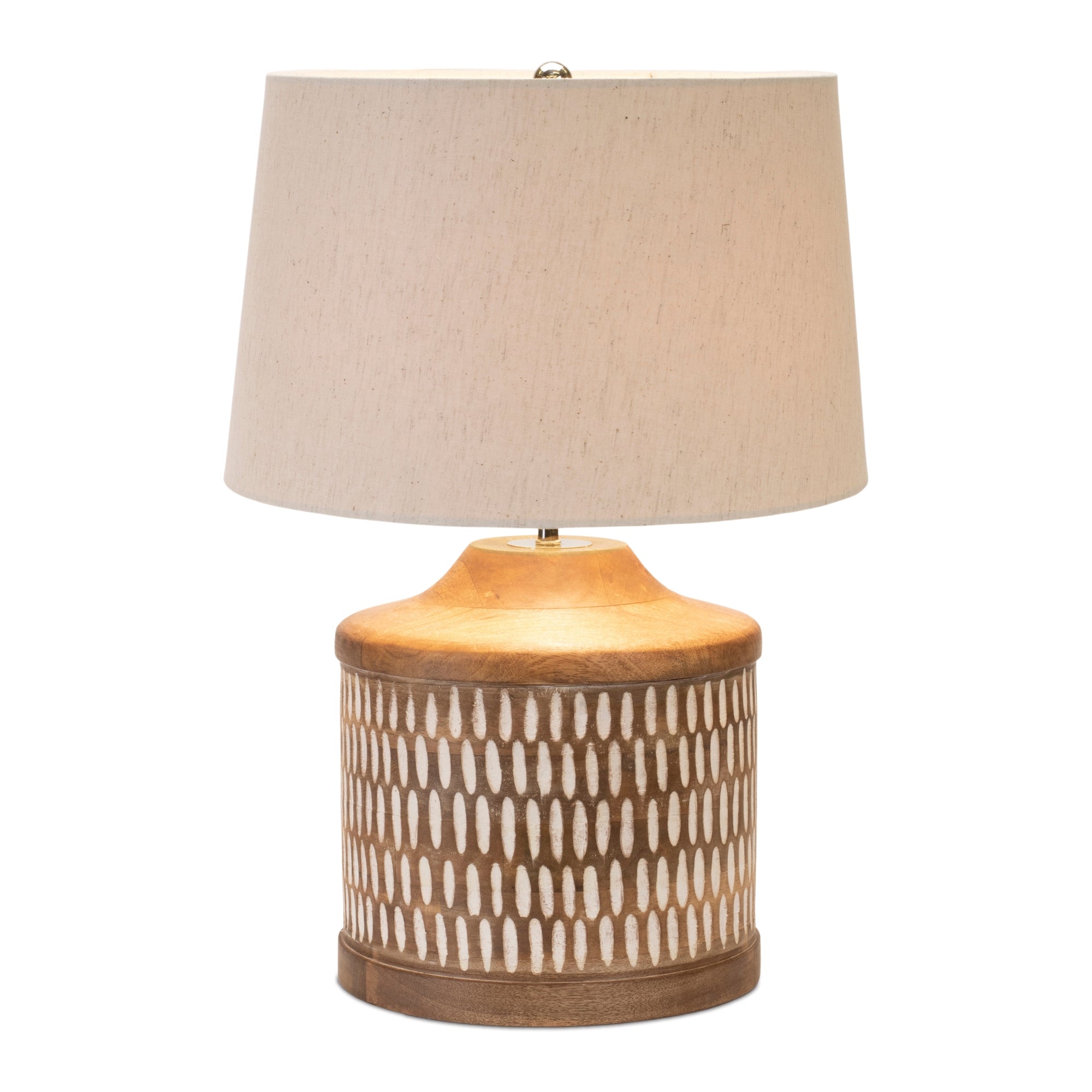 Table Lamp 21.5”H Wood/Iron