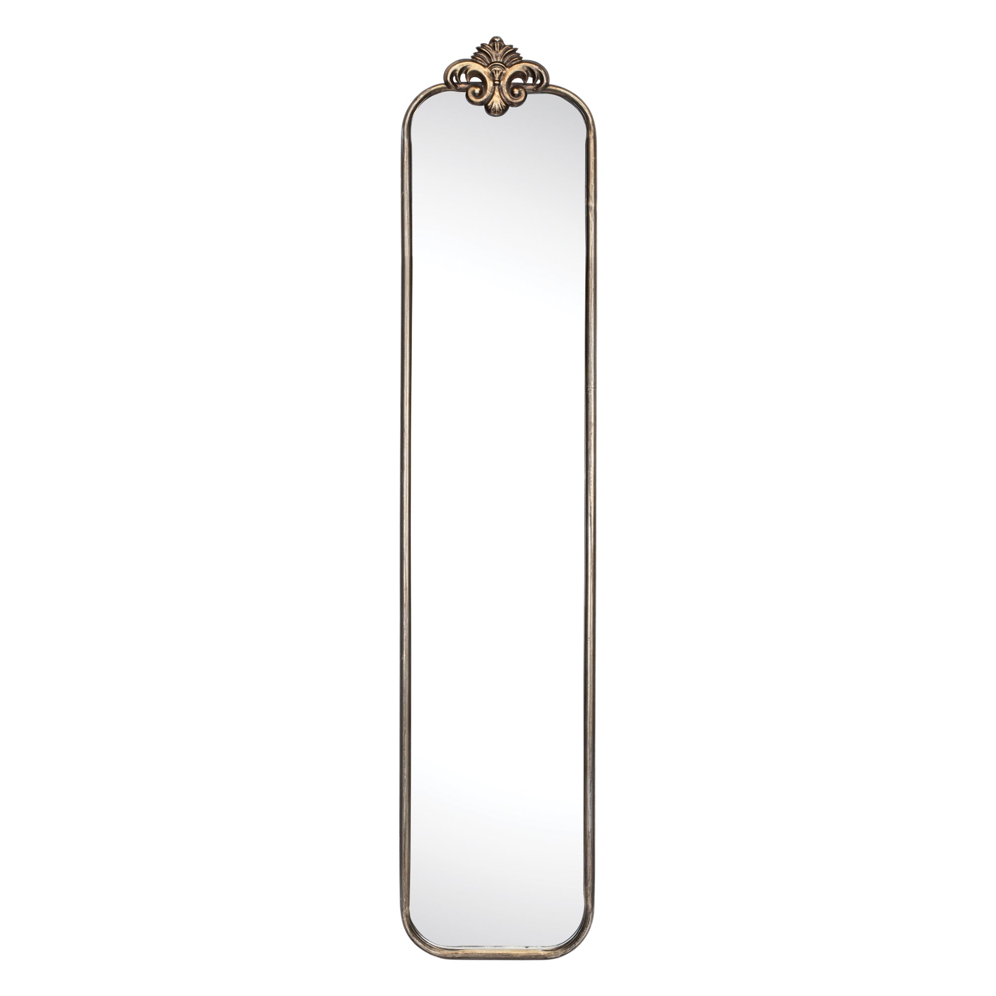 Wall Mirror 9"L x 45"H Metal/Glass