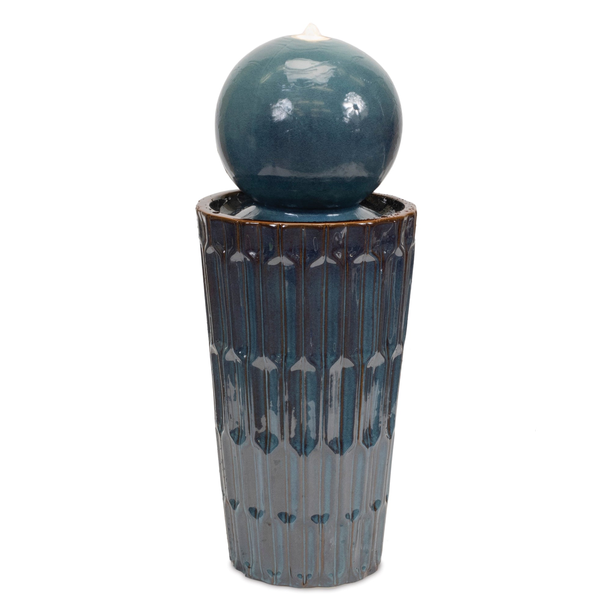 Ceramic Floor Fountain 29"H