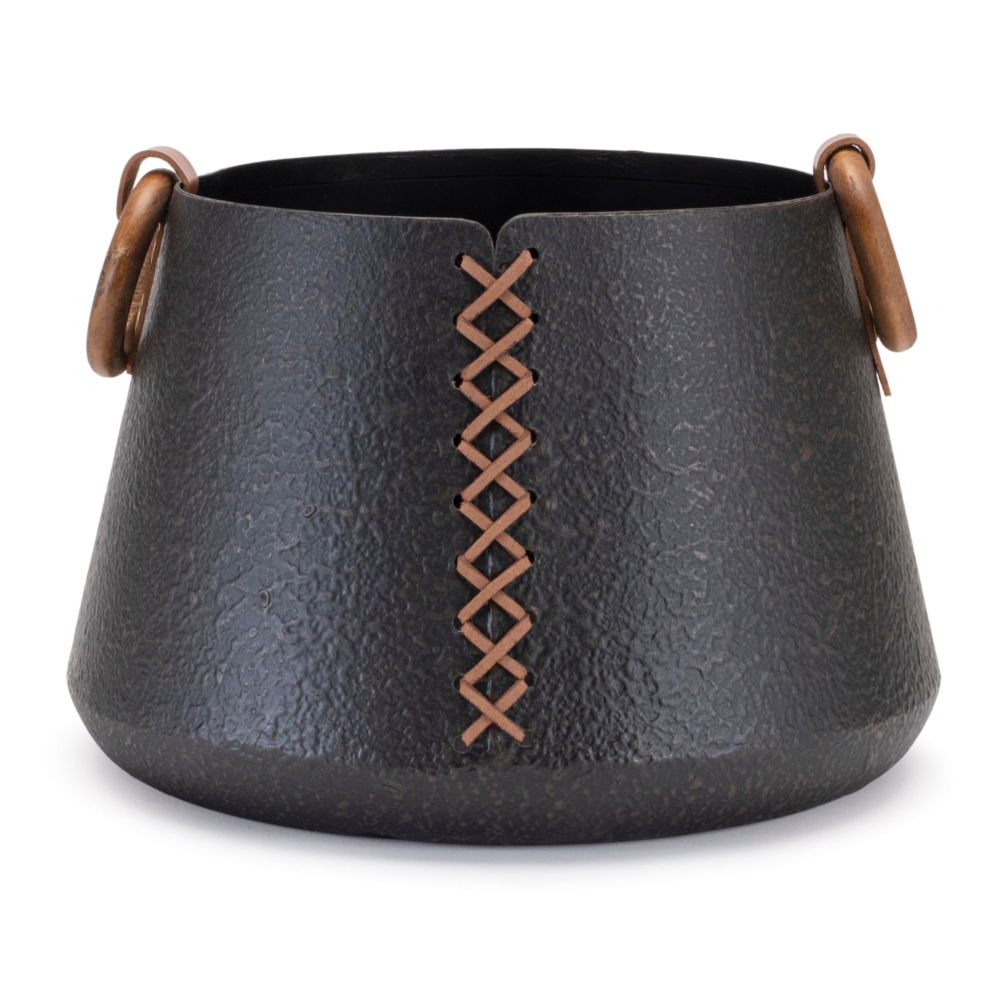 Container 9"D x 6.5"H Iron
