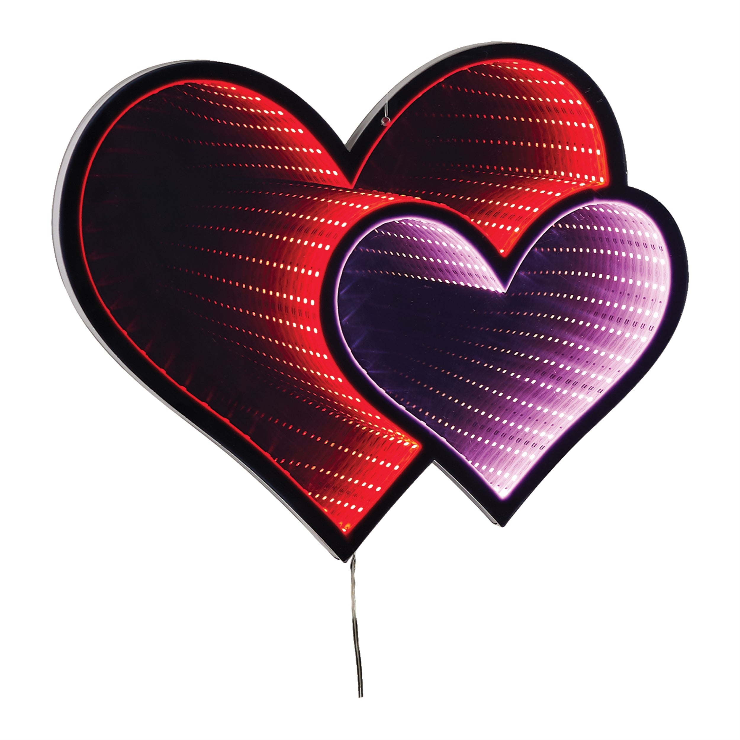 Hanging Heart Infinity Light 15.75”H UL Plug