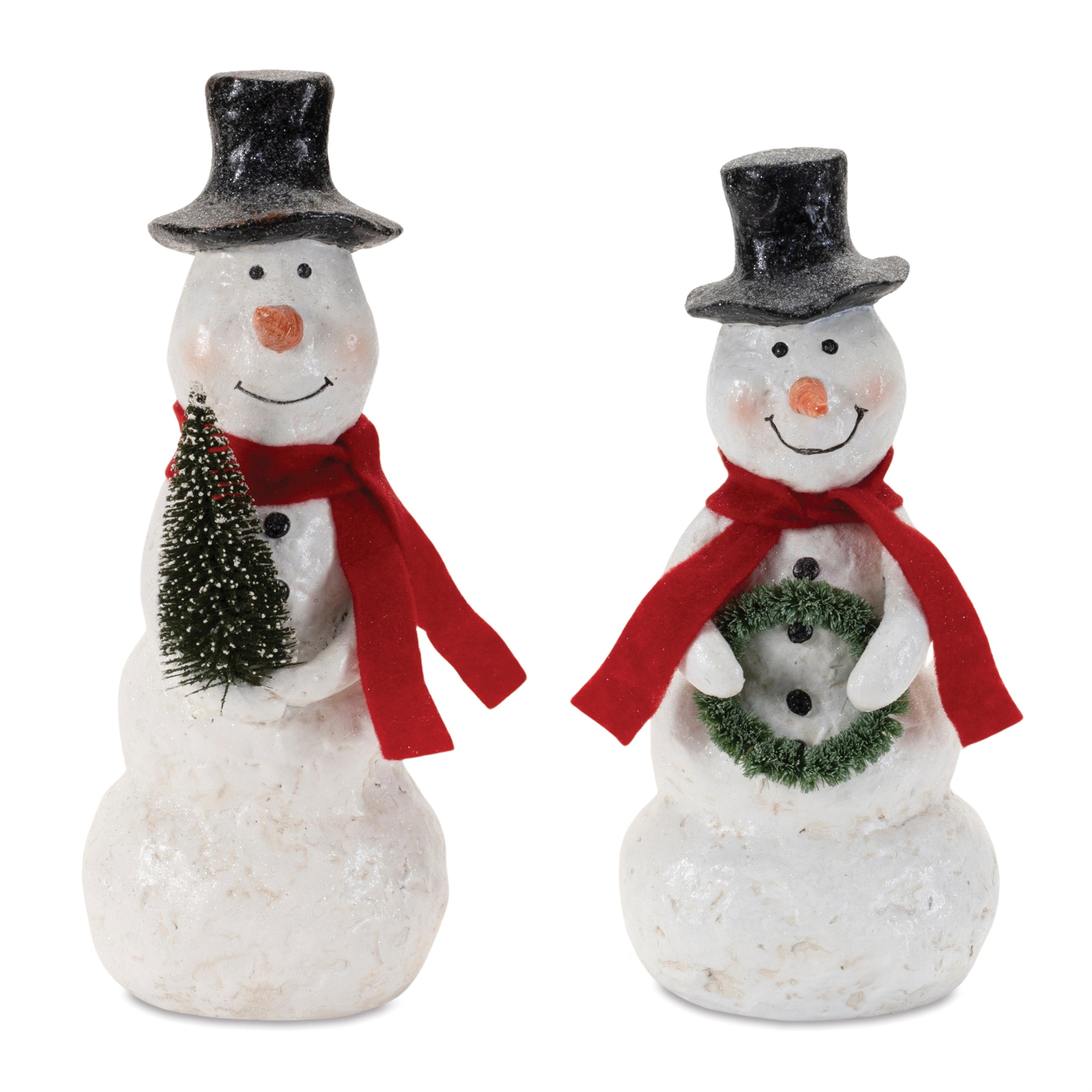 Snowman (2 Asst) 9"H, 10"H Resin