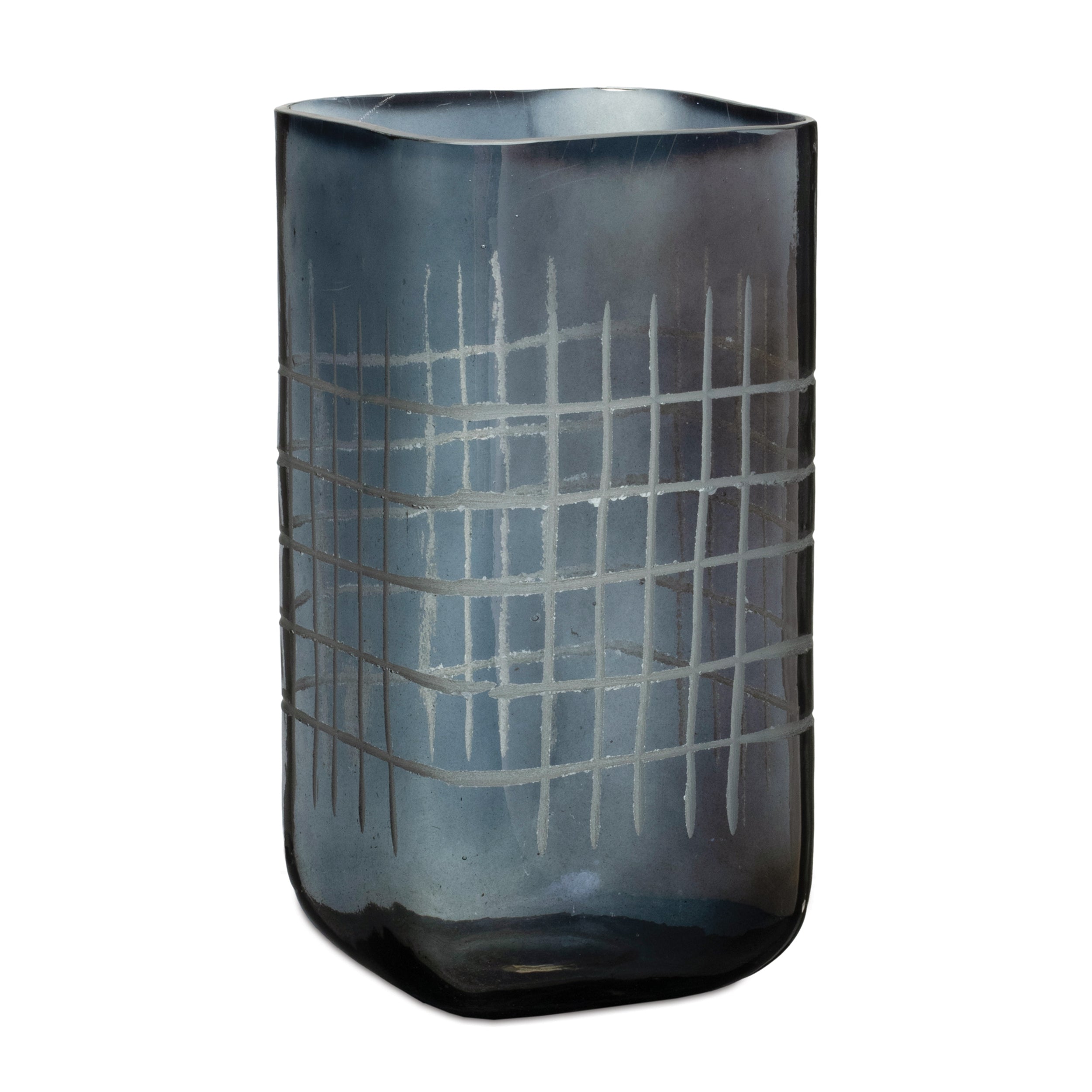 Candle Holder/Vase 9”H Glass