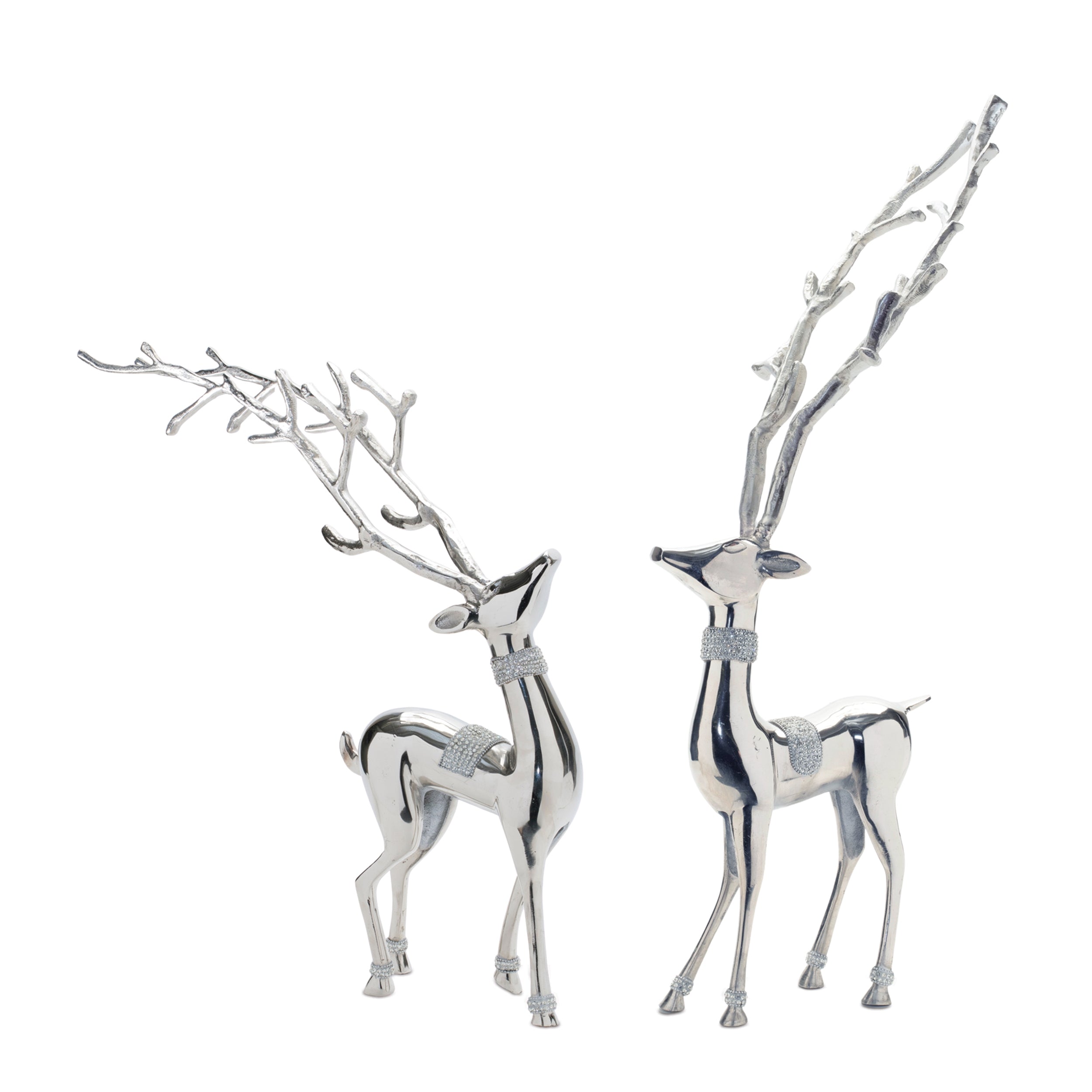 Deer (2 Asst) 23"H, 32.5"H Aluminum
