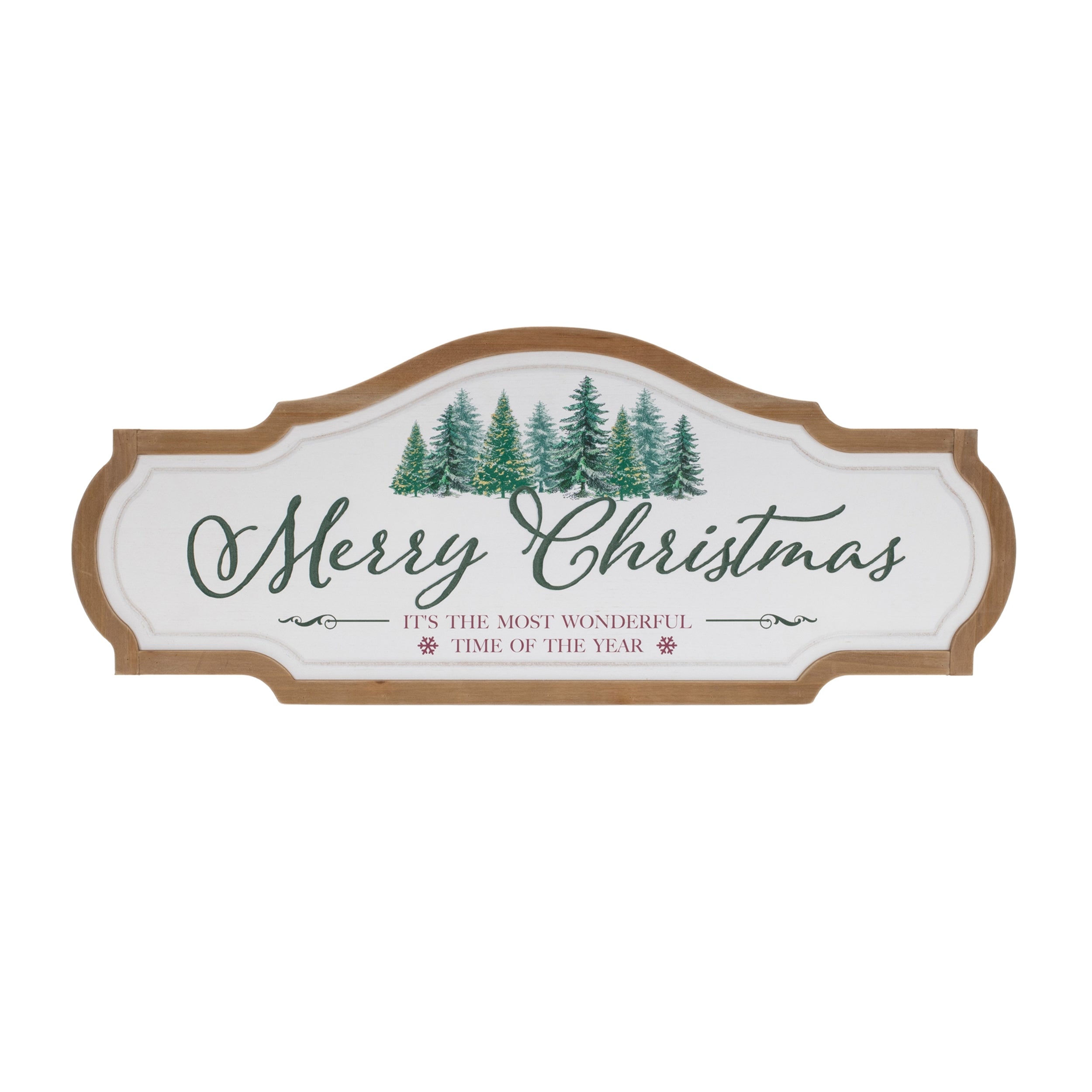 Merry Christmas Sign 27.5"L x 11"H Metal/Wood