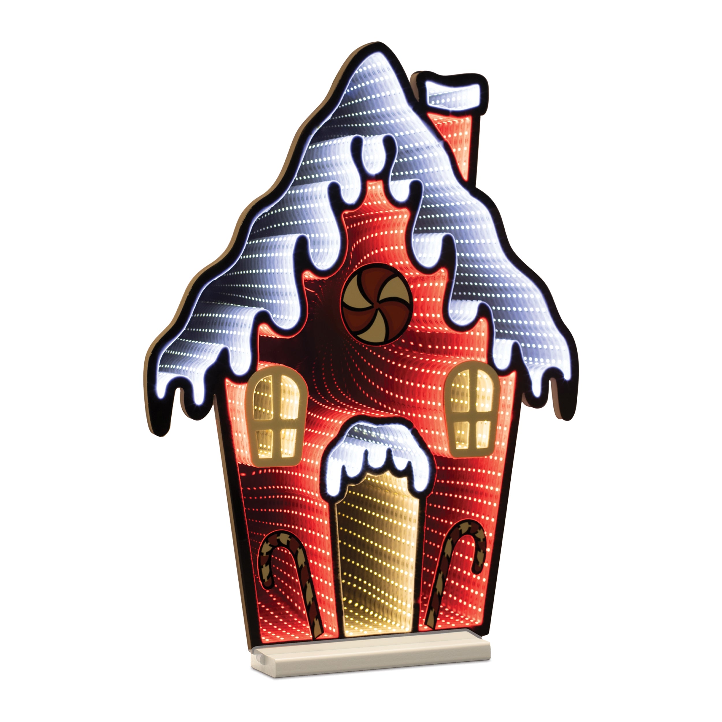 Gingerbread House Infinity Light 26”H Acrylic UL Plug