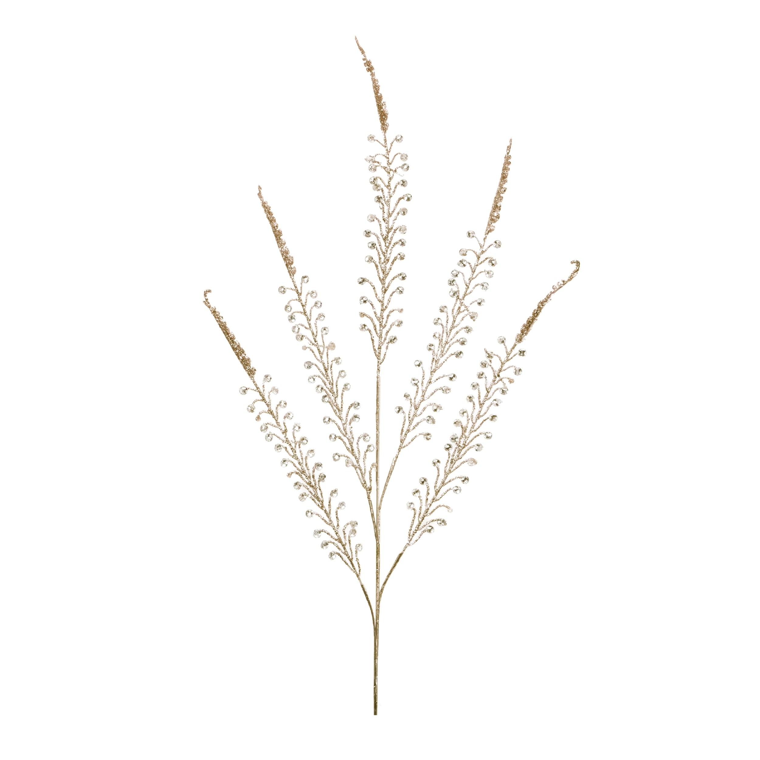 Bead Fern Spray (Set of 2) 34"H Plastic