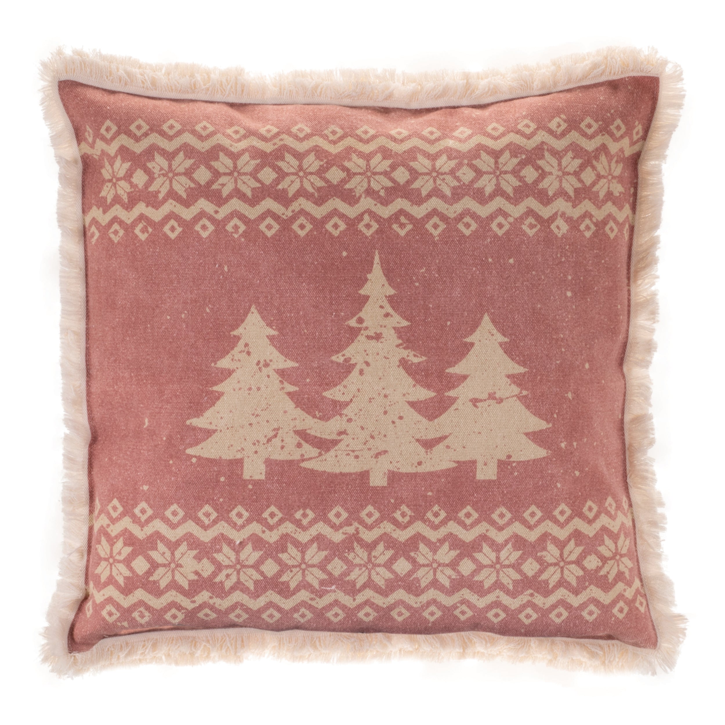 Triple Tree Pillow 18”SQ Cotton