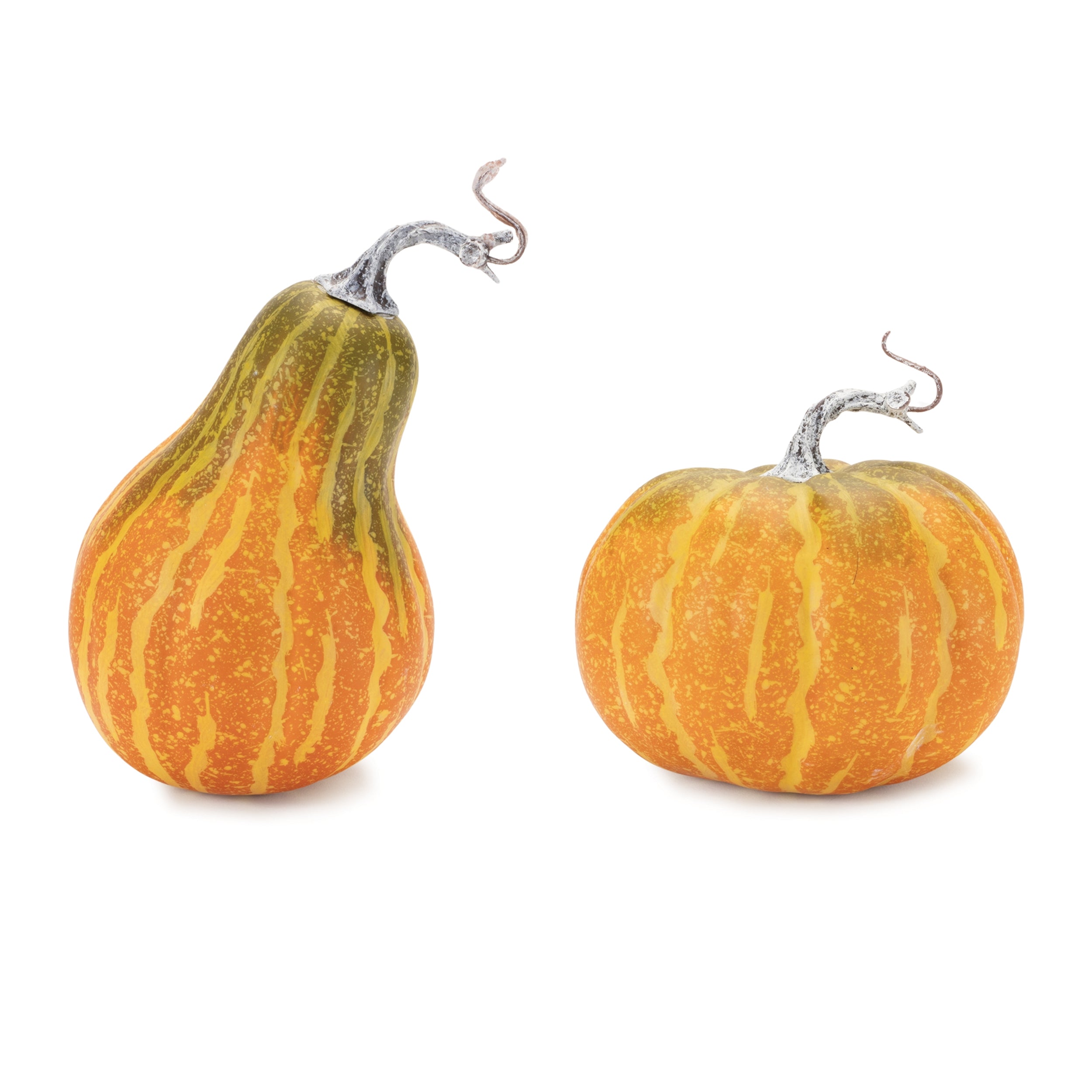 Pumpkin/Gourd (2 Asst) 5.5"D x 5"H, 5"D x 8.5"H Styrofoam