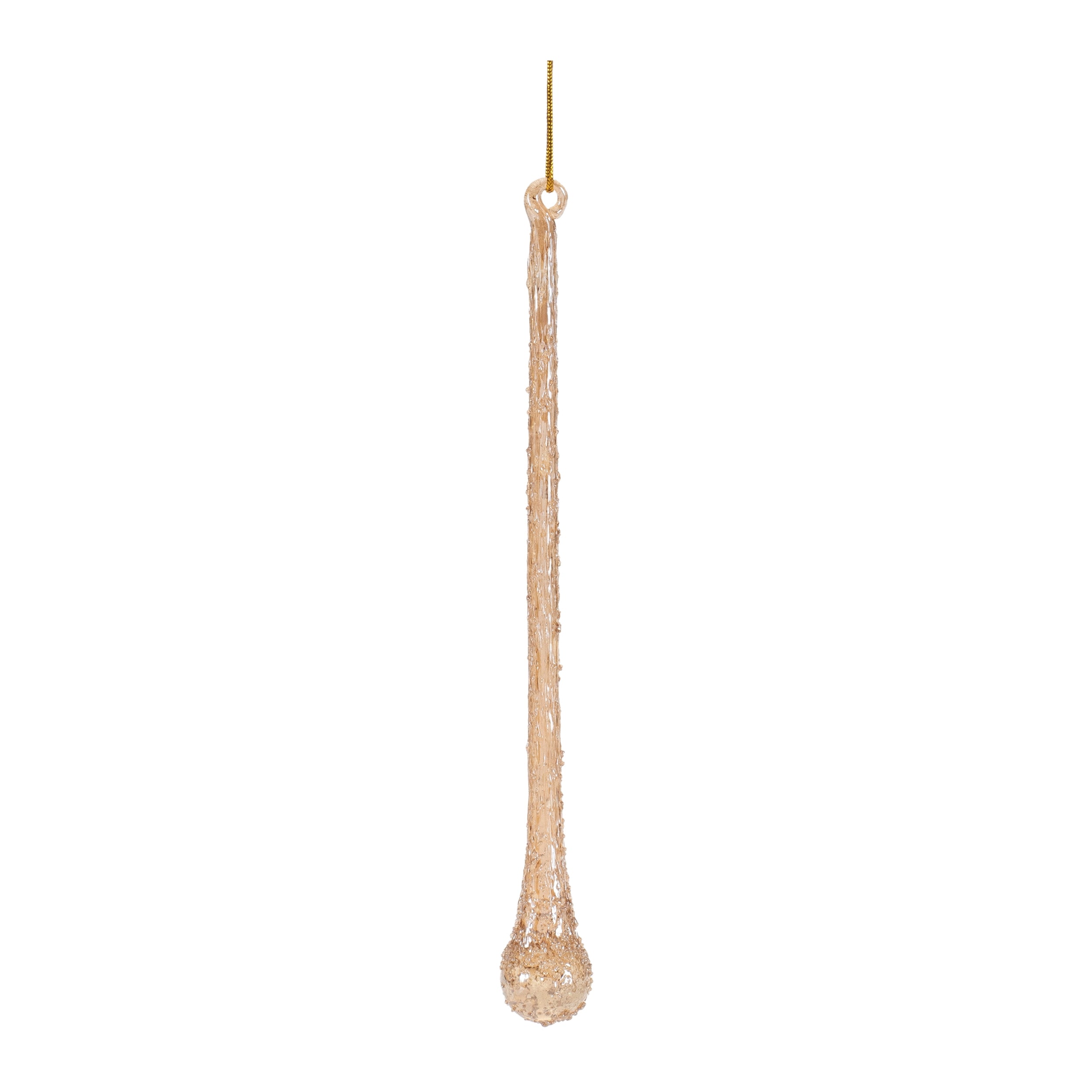 Drop Ornament 6.75”H Glass