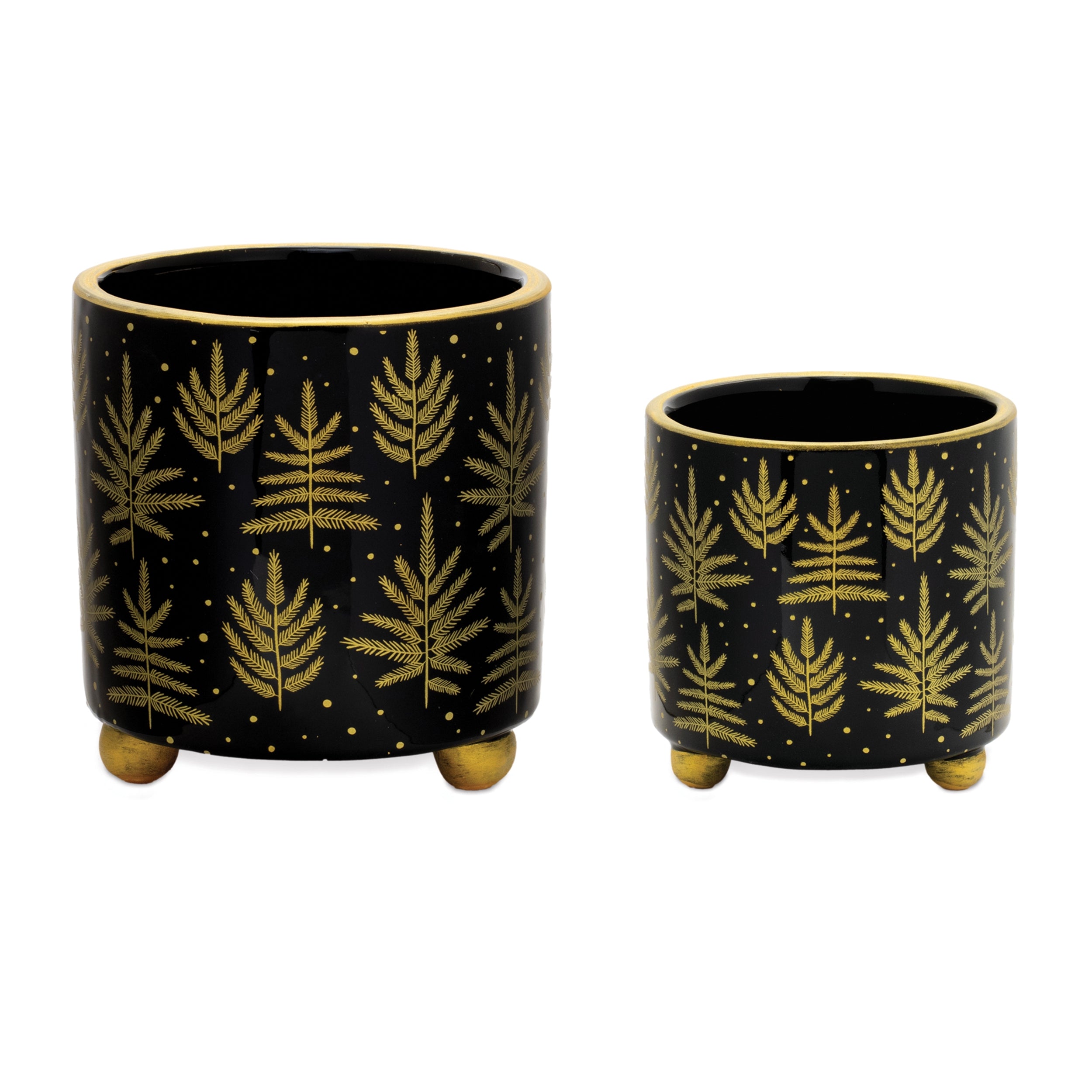 Container (Set of 2) 4"D x 4.25"H, 5"D x 5.5"H Dolomite