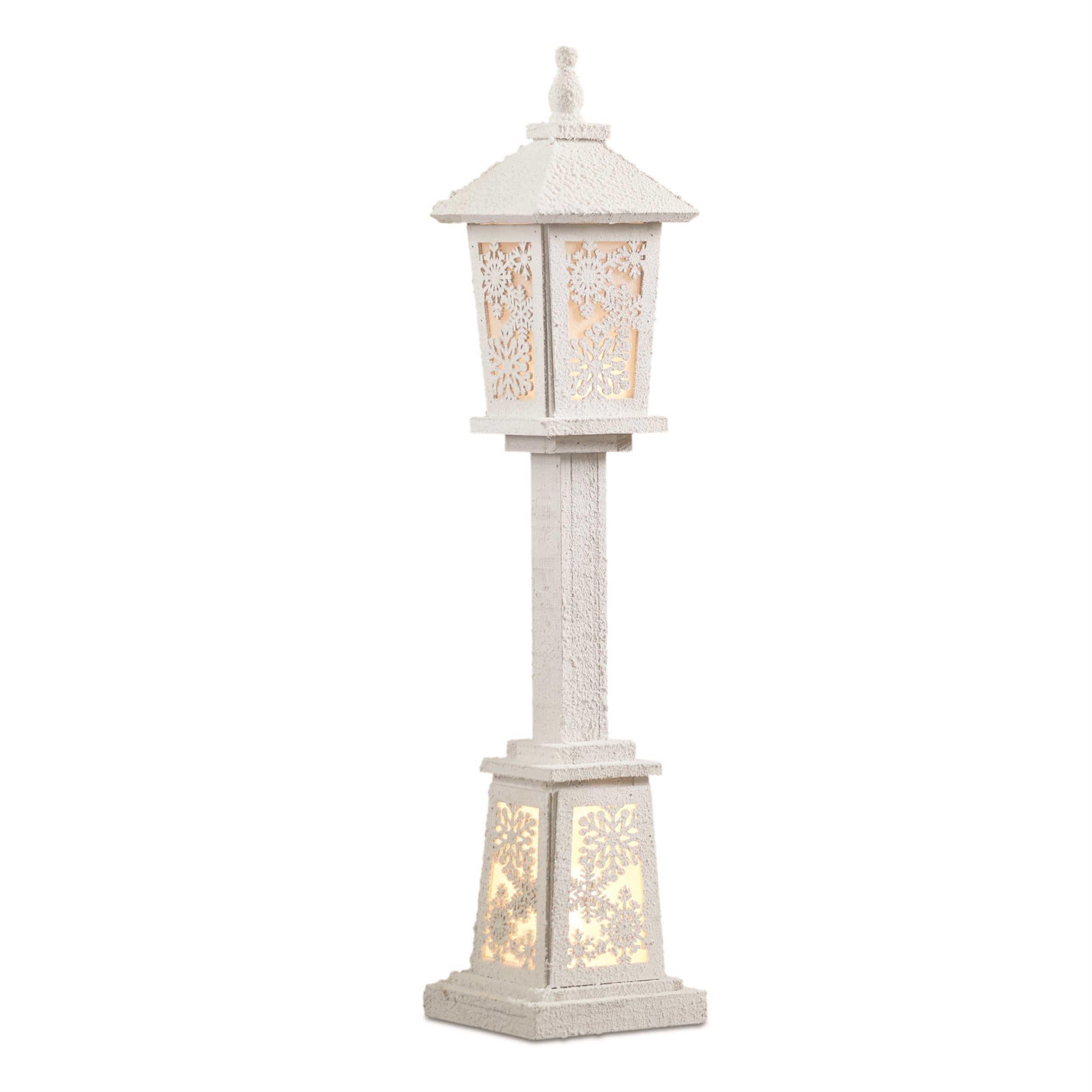 Lamp Post 32”H Wood 3 AA Batteries Not Included/USB Cord