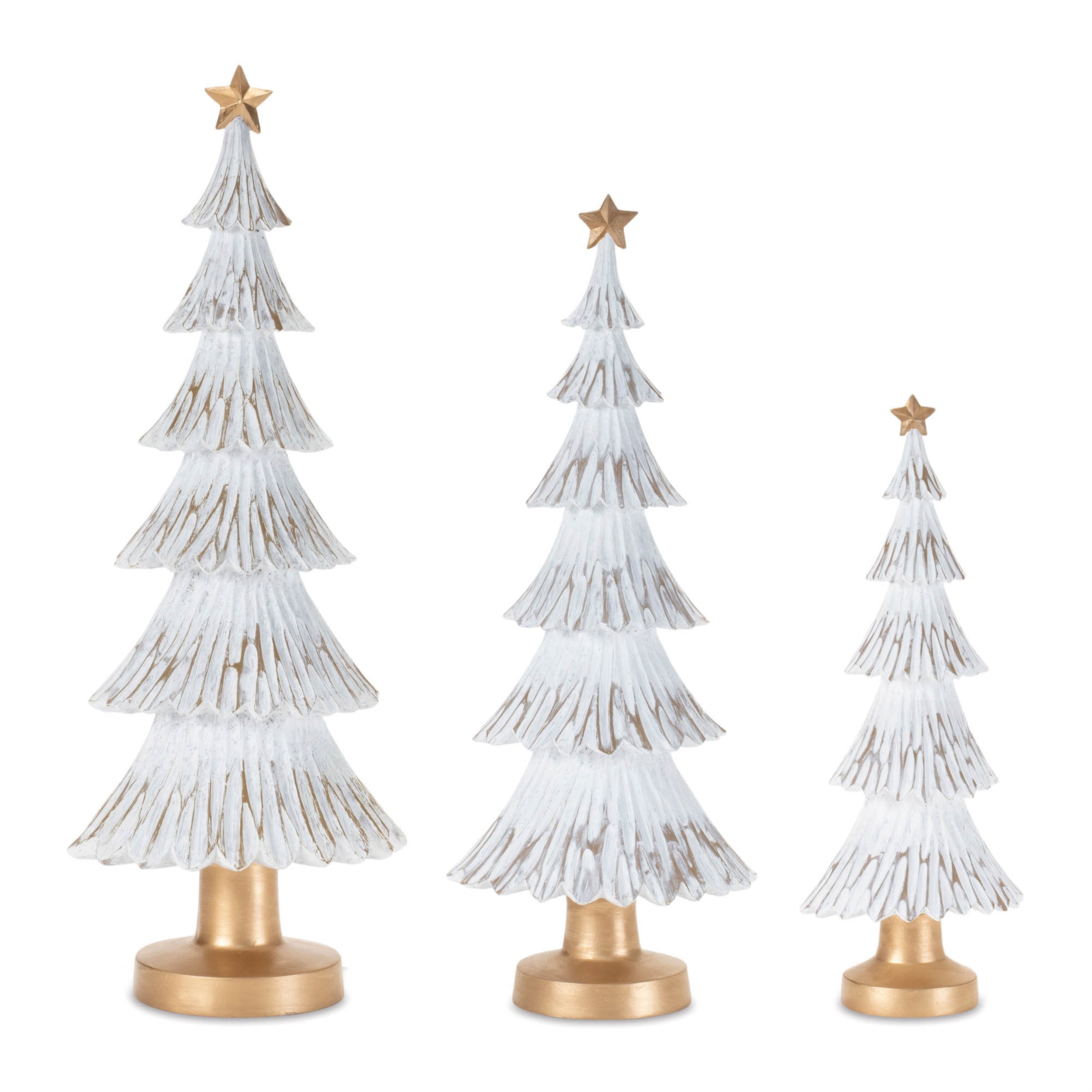 Tree (Set of 3) 11.5"H, 15.5"H, 18"H Resin