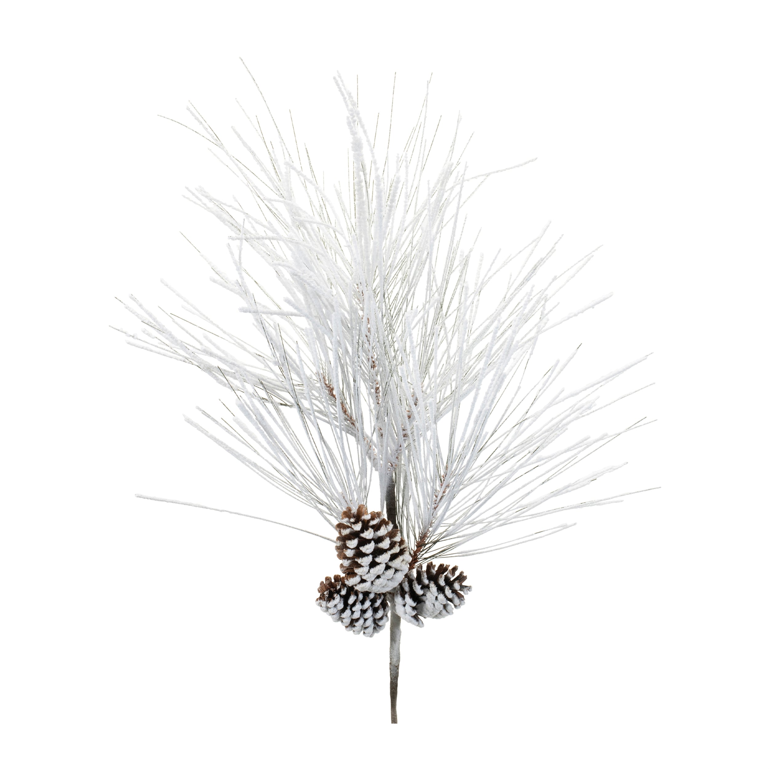 Flocked Pine Spray 36”H PVC