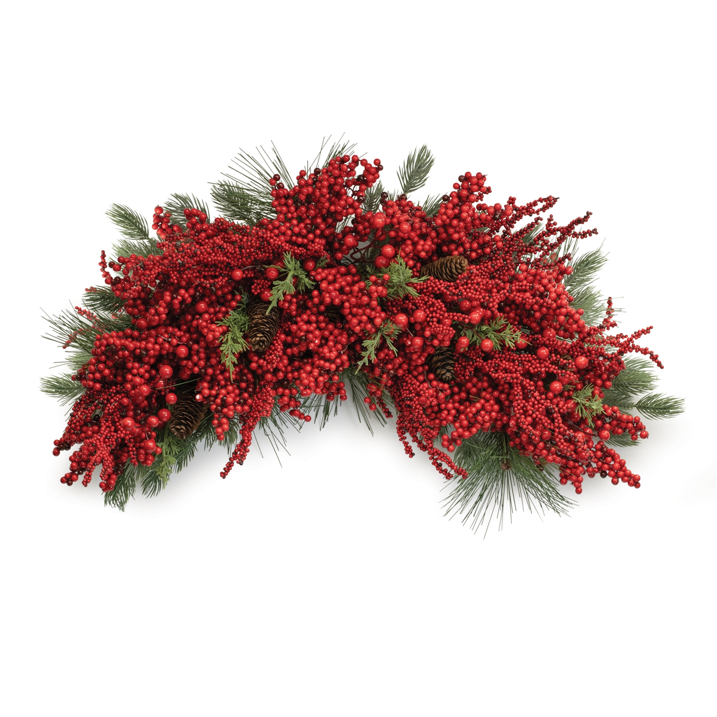 Mixed Berry and Pine Crest 31”L /Styrofoam